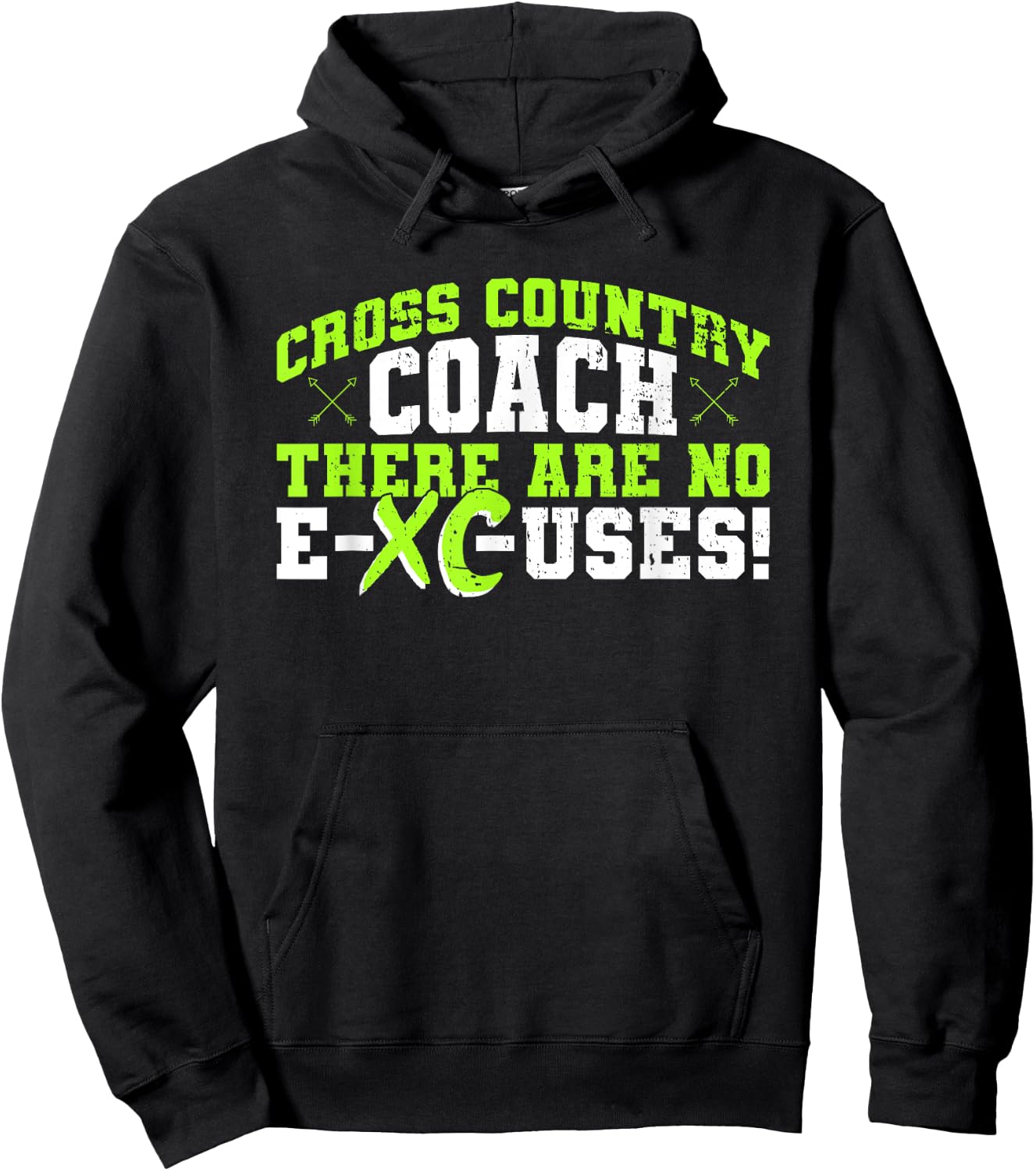 XC Coach Design For Cross Country Running Coach Hoodie - Hoodie | Black