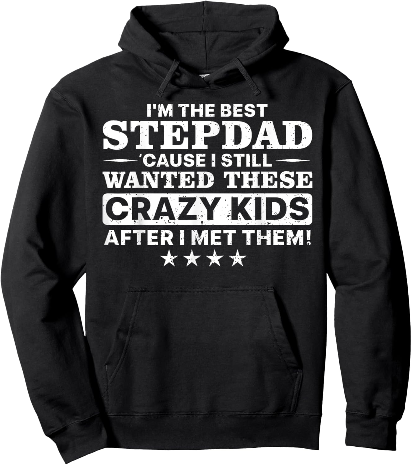 Cool Stepdad Father Step Dad Parenthood Stepfather Hoodie - Hoodie | Black