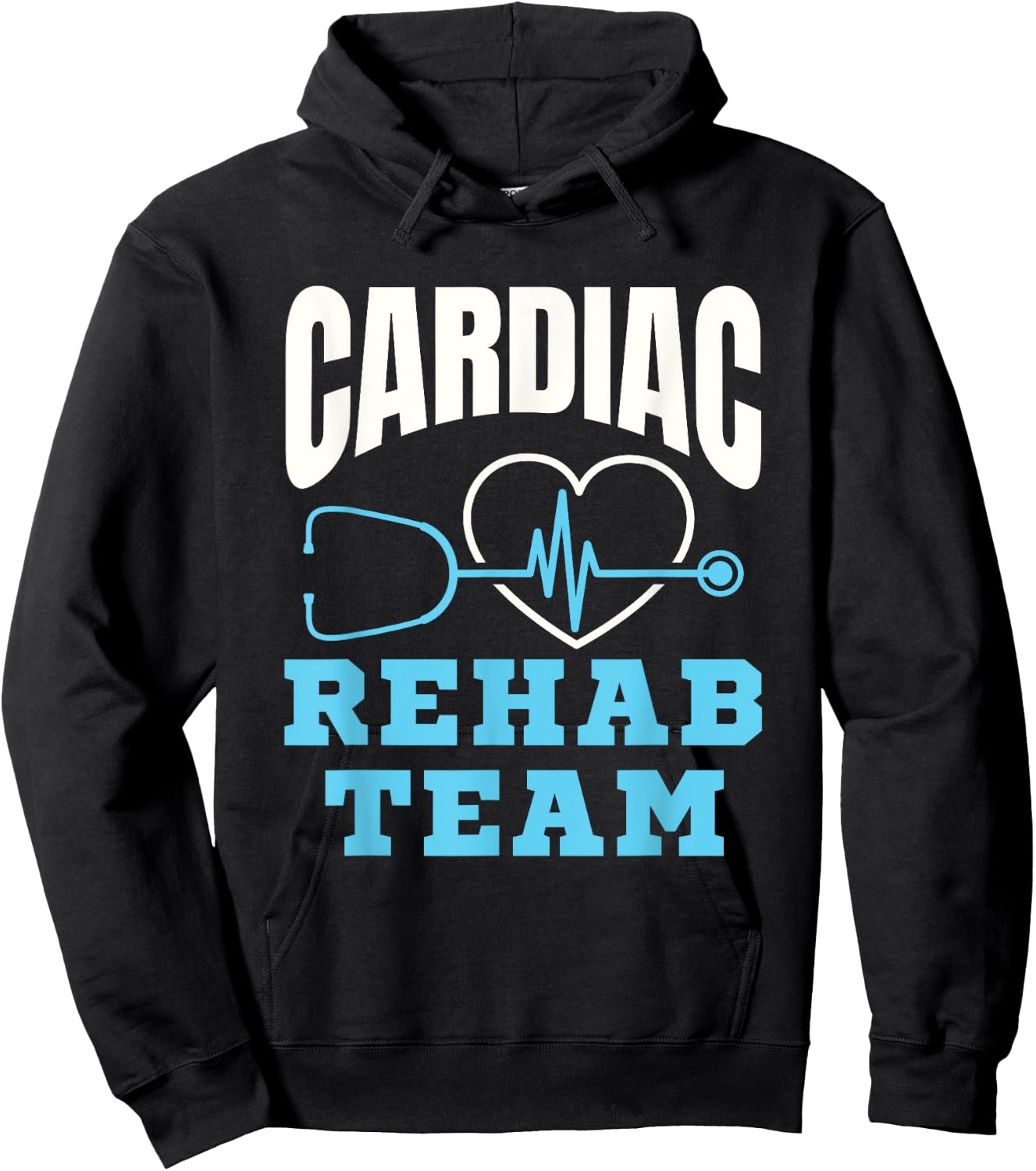 Cardiac Rehab Team Cardiologist Nurse Cardiovascular Hoodie - Hoodie | Black