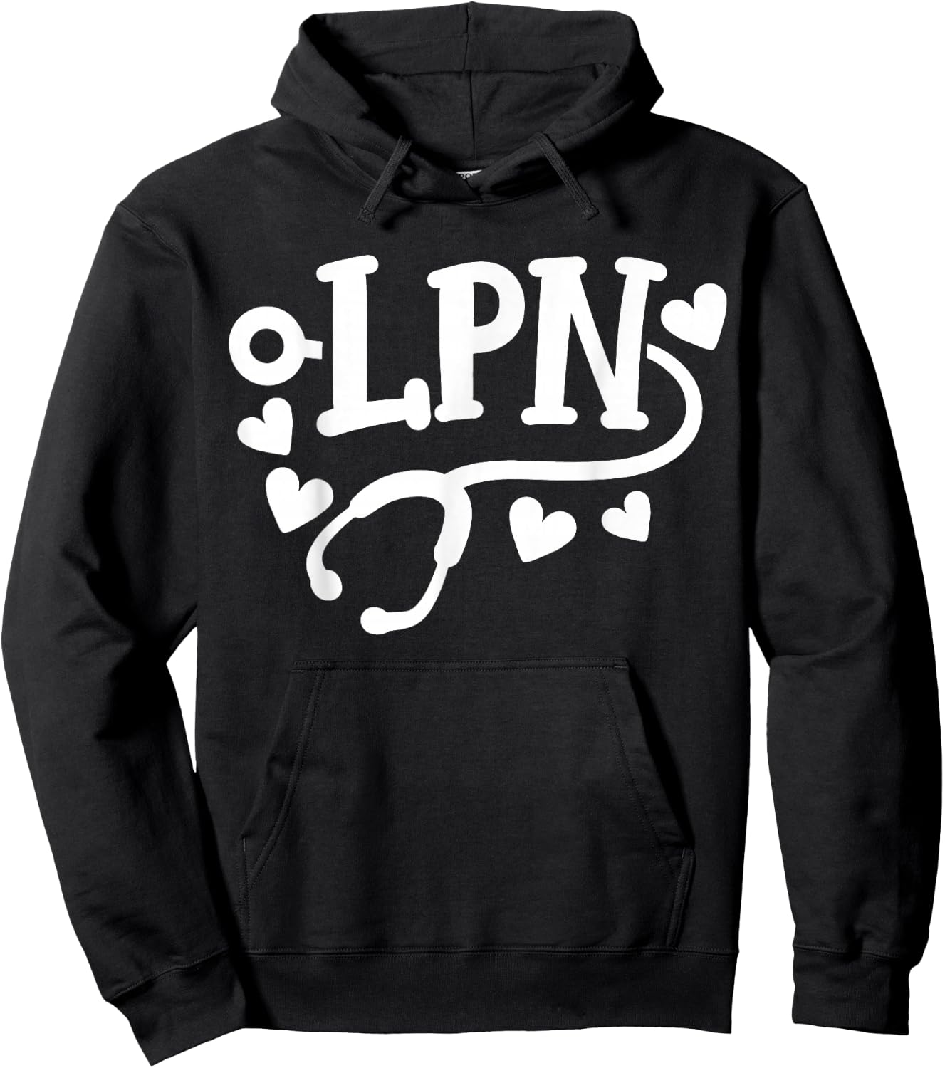 LPN Licensed Practical Nurse LPN Hoodie - Hoodie | Black