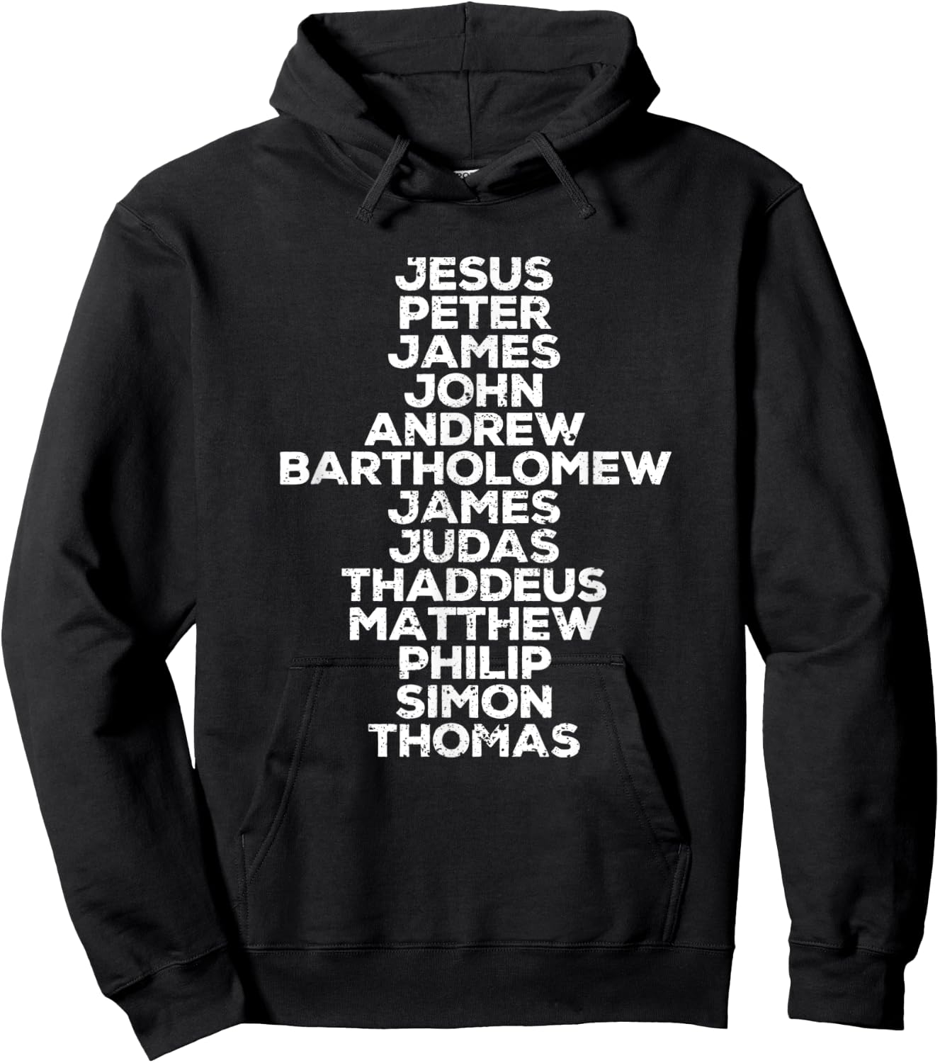 Jesus Christ 12 Apostles Disciples Funny Christmas Religous Hoodie - Hoodie | Black