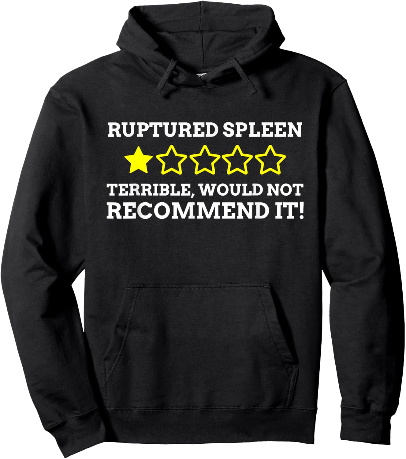 Splenectomy Gifts & Ruptured Spleen Hoodie - Hoodie | Black