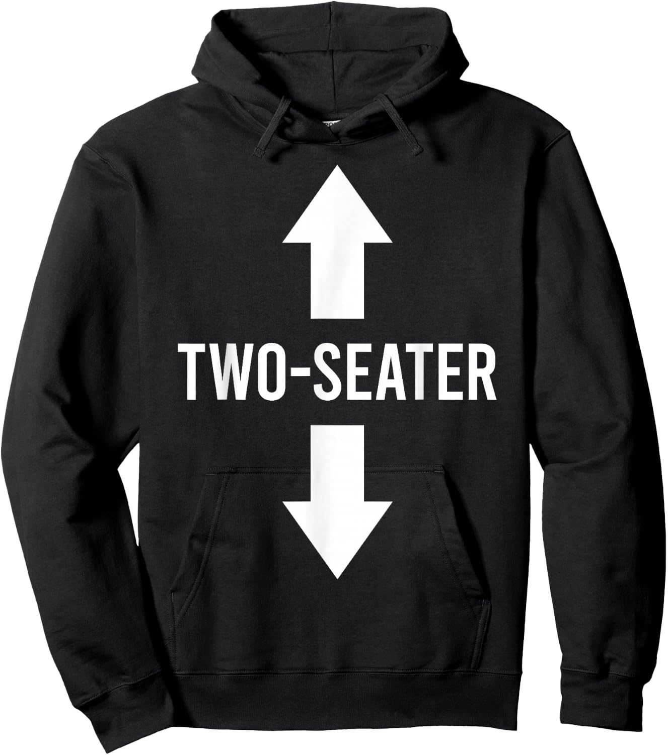 Two Seater Hoodie - Hoodie | Black