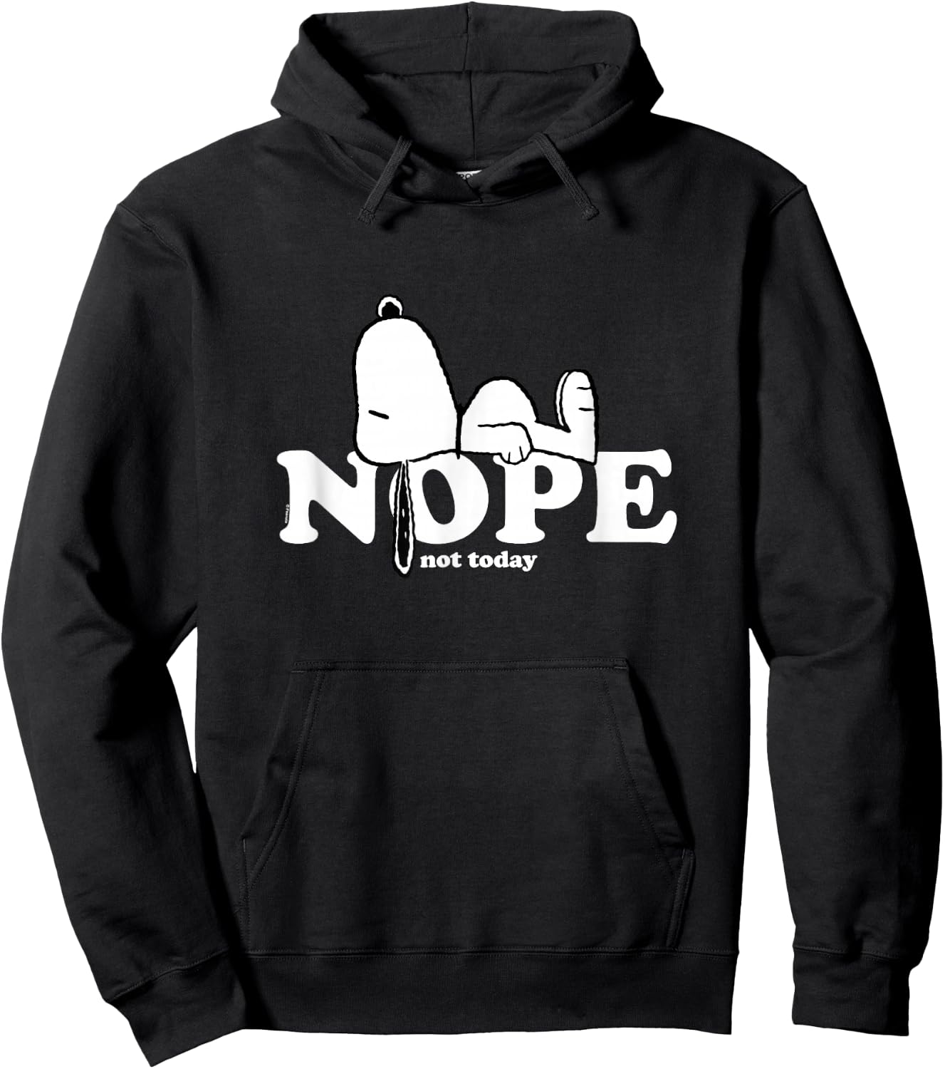 Snoopy Nope Hoodie - Hoodie | Black