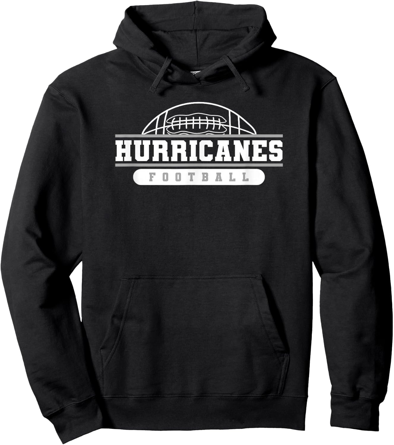 Hurricanes Football Varsity College University High School Hoodie - Hoodie | Black