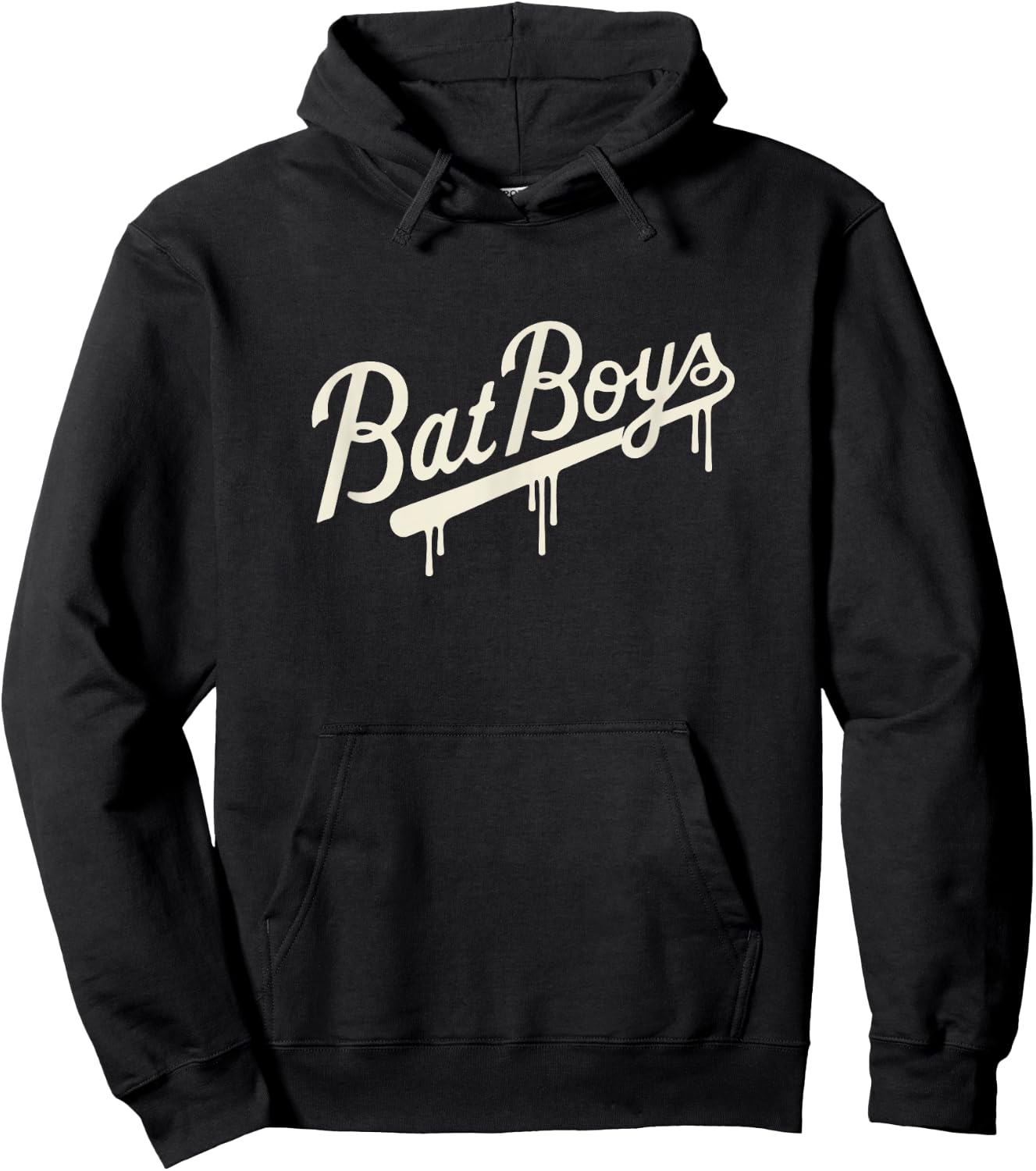 Bat Boys Traditional Drip Logo Hoodie - Hoodie | Black