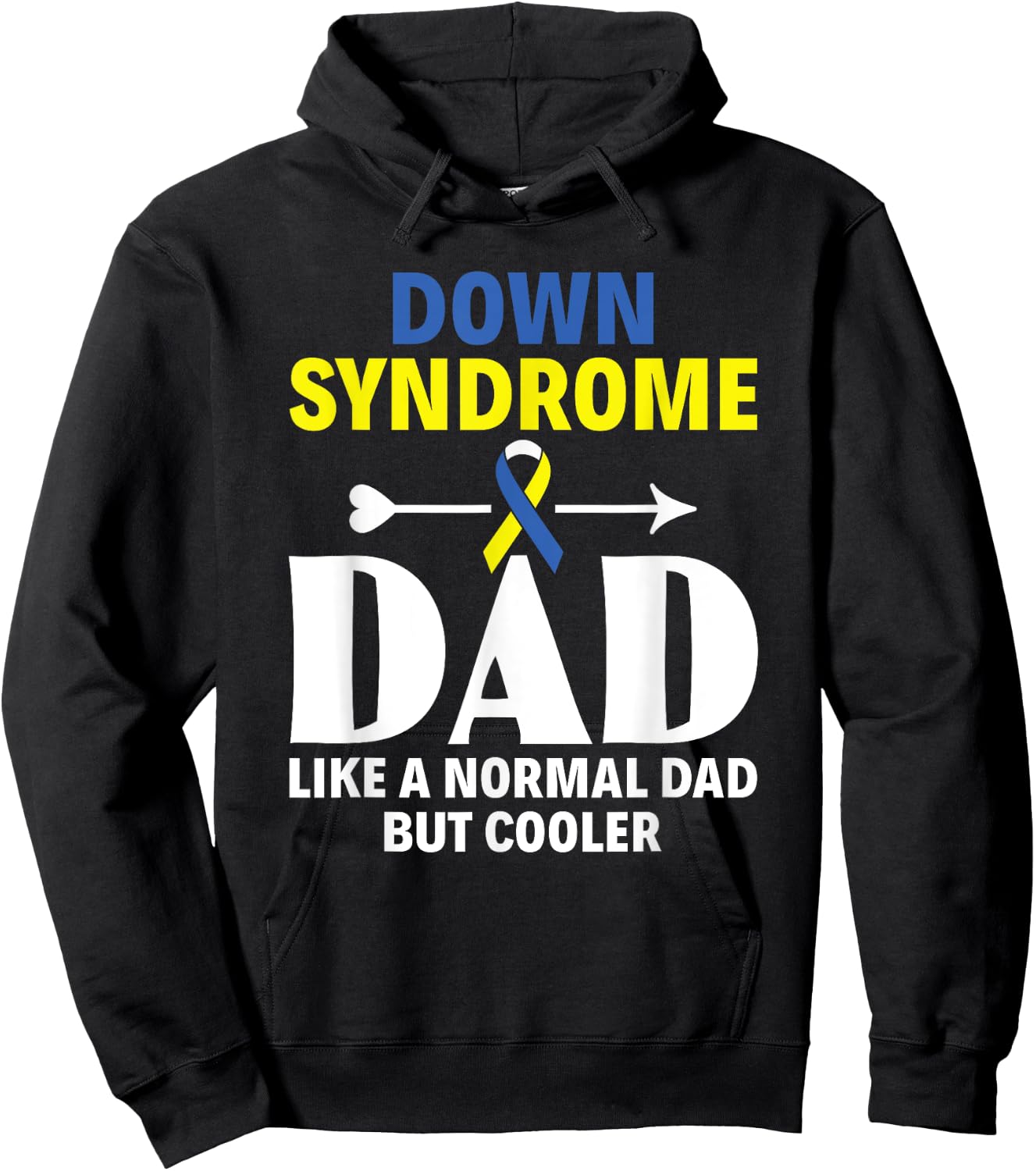 Funny Down Syndrome Dad Definition Down Syndrome Awareness Hoodie - Hoodie | Black