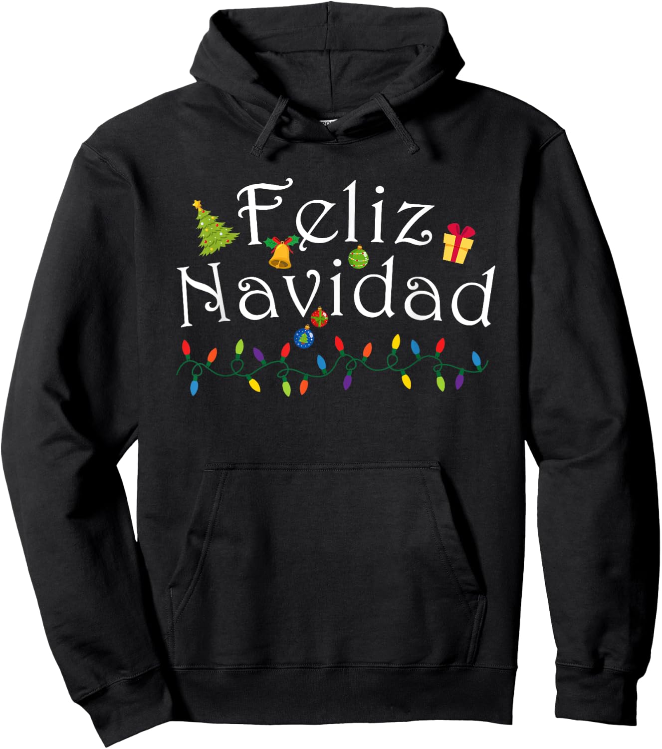 Spanish Christmas - Mexican Christmas Feliz Navidad Hoodie - Hoodie | Black