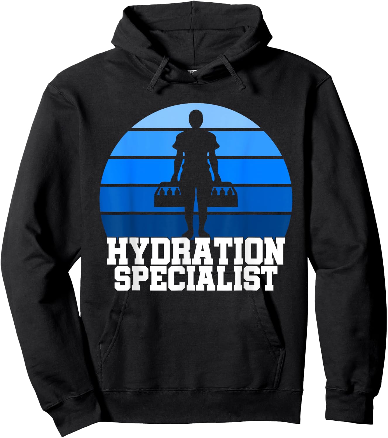 Hydration Specialist Team Manager Football Hydrated Waterboy Hoodie - Hoodie | Black