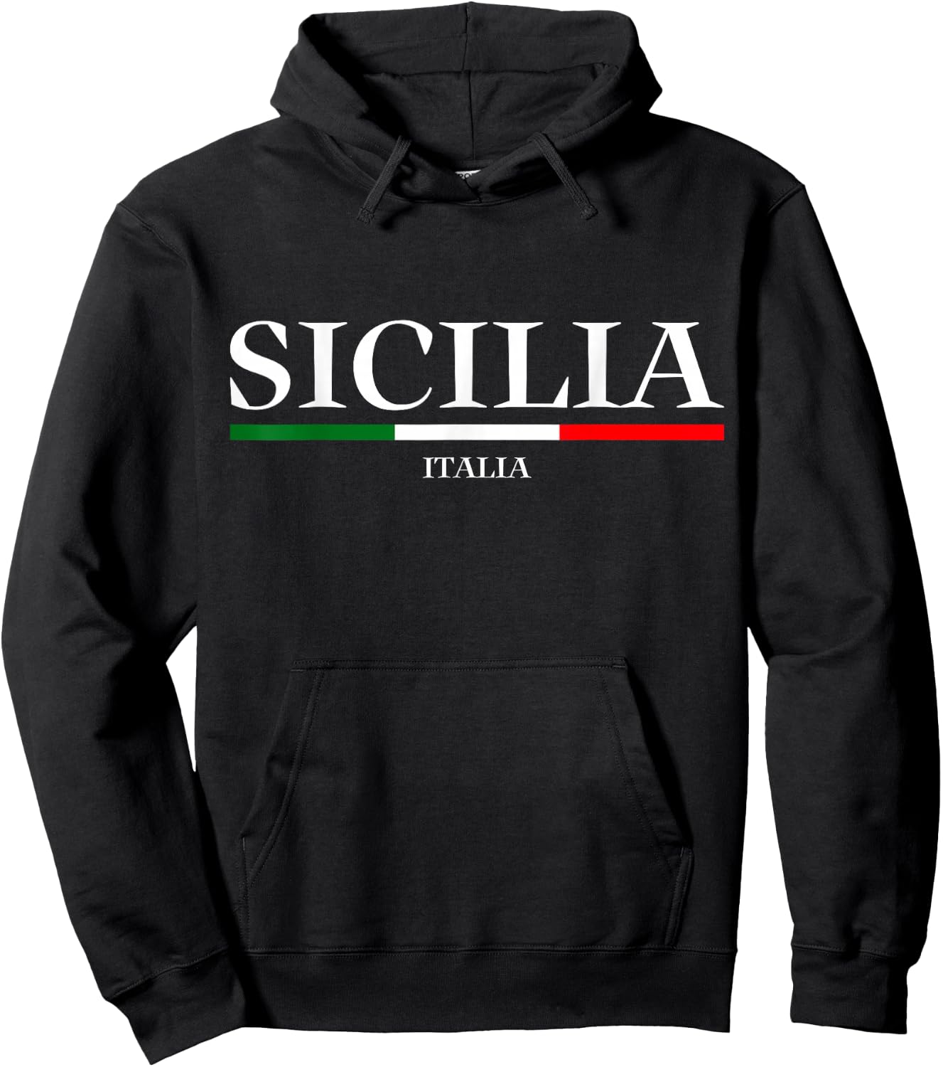 Sicilia Flag Sicily Palermo Italy Hoodie - Hoodie | Black