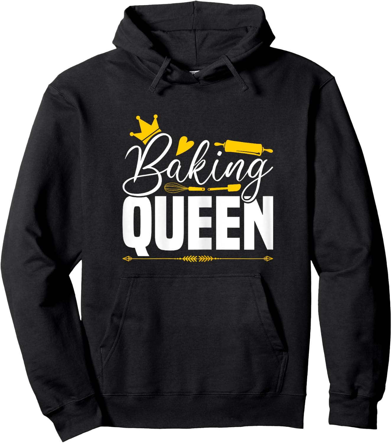 Baking Queen Baker Confectioner Baking Utensils Hoodie - Hoodie | Black