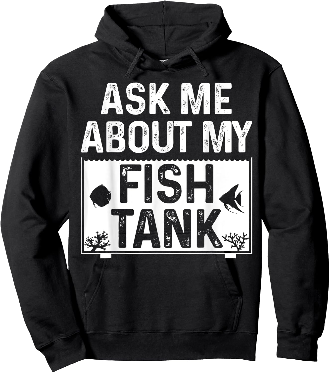 Funny Aquarium Saltwater Fish Tank Nerd Men Women Aquarists Hoodie - Hoodie | Black