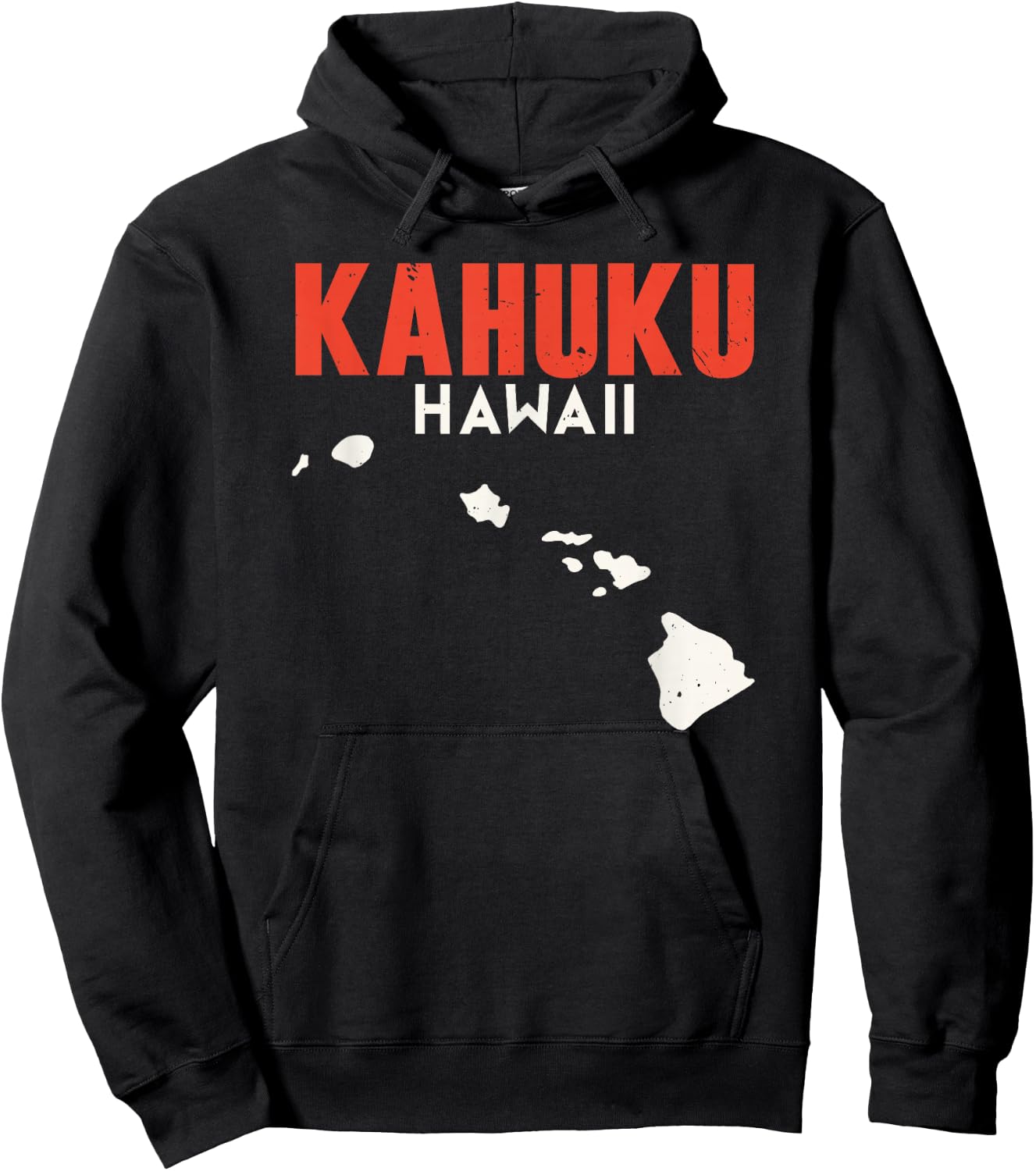 Kahuku Hawaii USA State America Travel Hawaiian Honolulu Hoodie - Hoodie | Black
