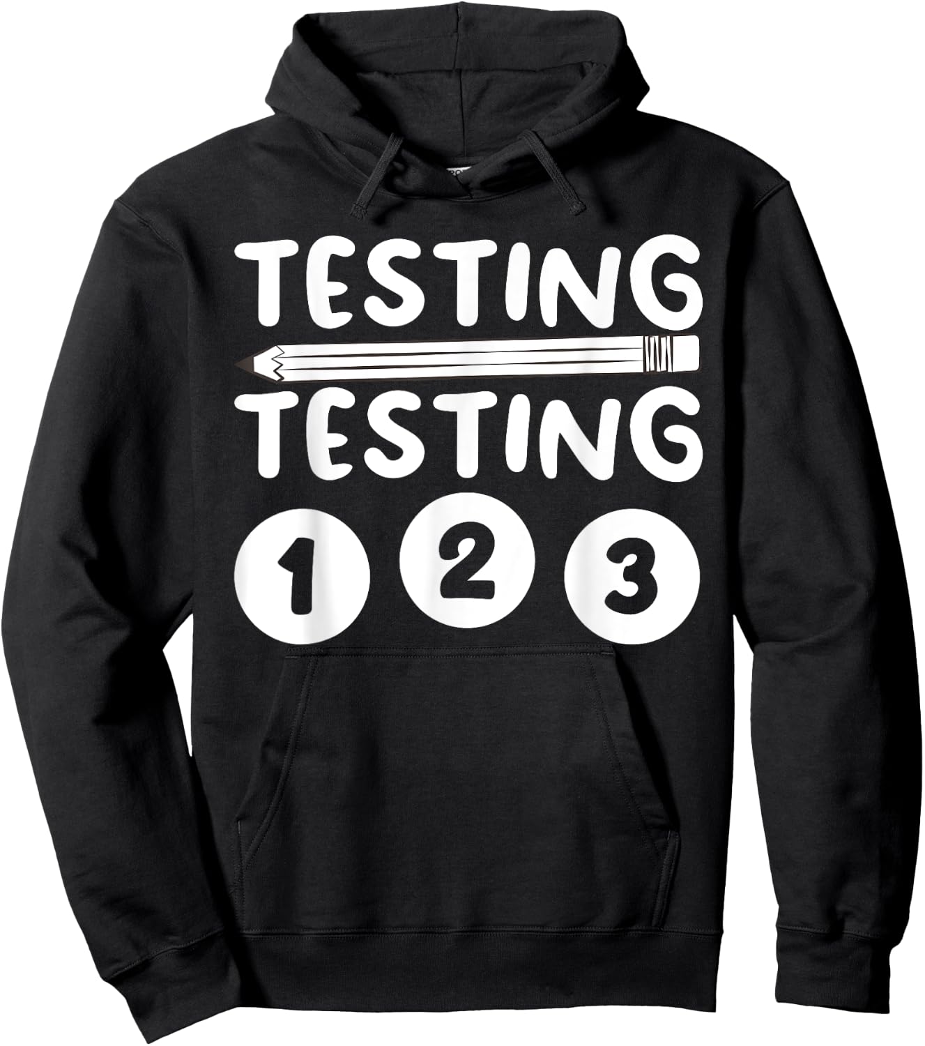 Funny Teacher Testing Design Women Testing Teacher Hoodie - Hoodie | Black