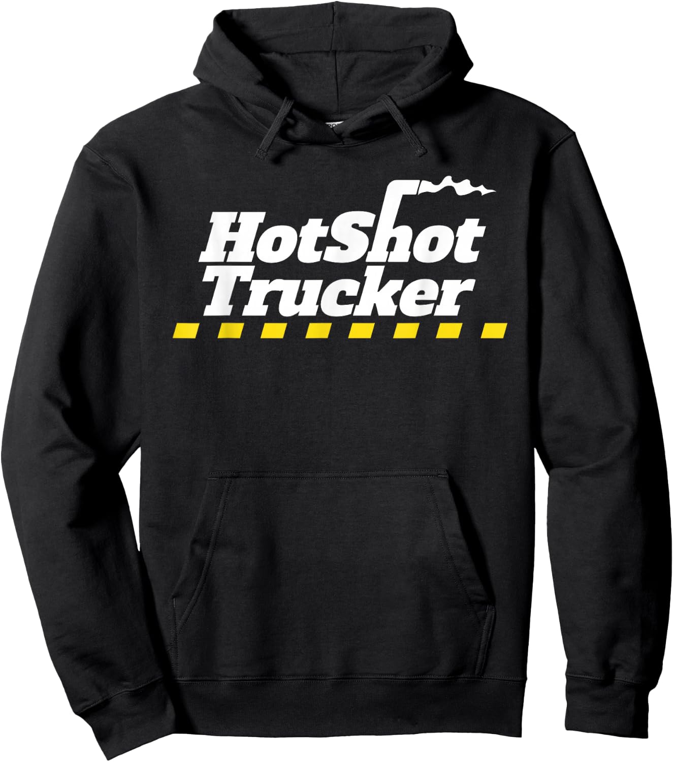Hotshot Trucker Dually Truck And Trailer Driver OTR Hoodie - Hoodie | Black