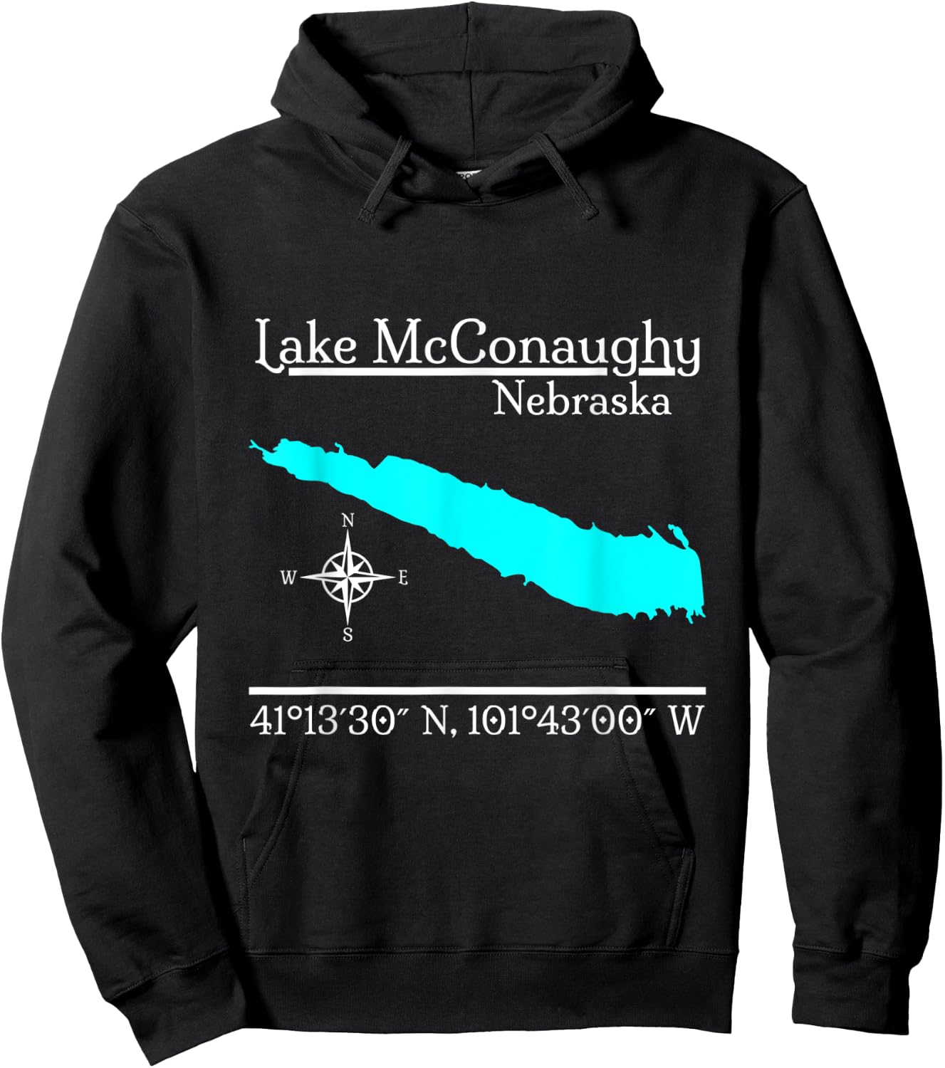 Lake McConaughy - Nebraska Hoodie - Hoodie | Black