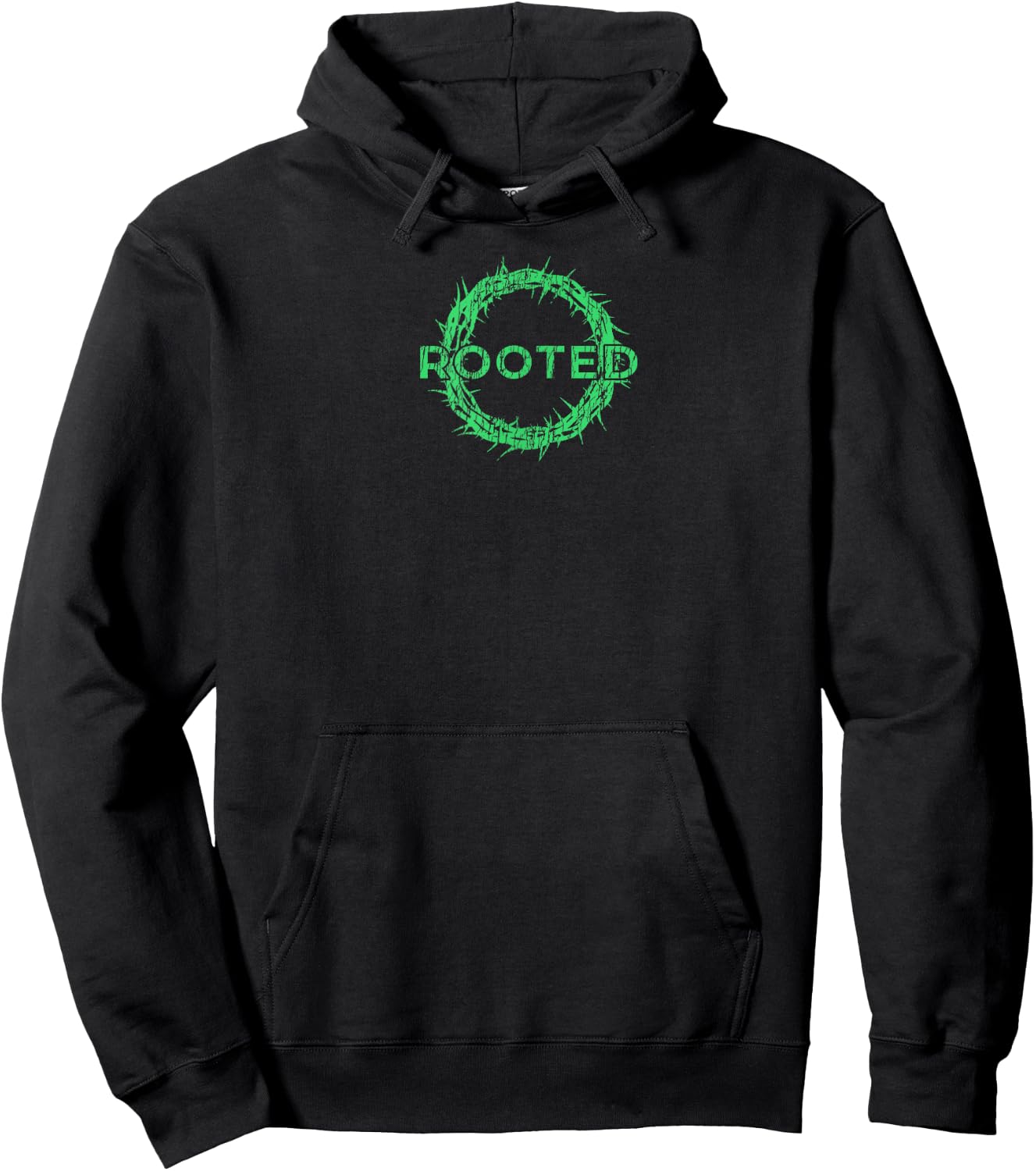Rooted in Christ having your roots firmly in God Hoodie - Hoodie | Black