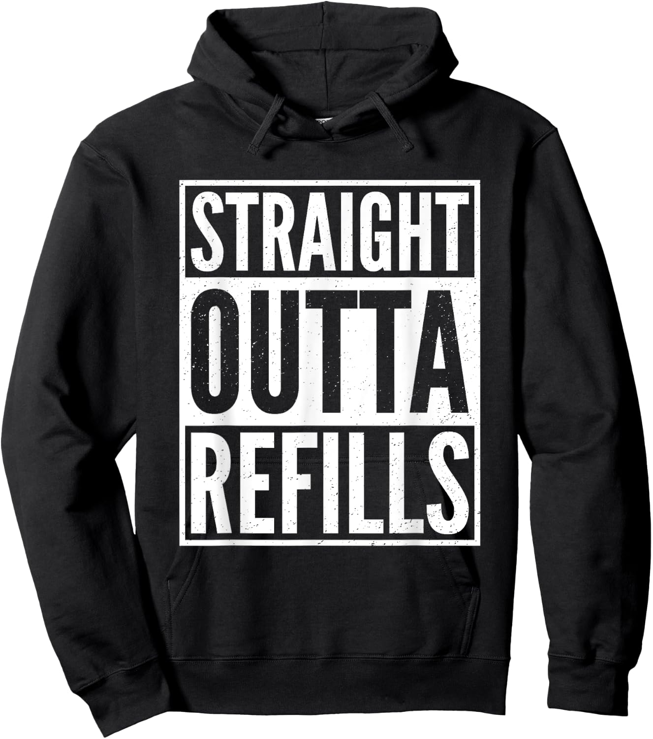 Straight Outta Refills Funny Pharmacist Pharmacy Technician Hoodie - Hoodie | Black