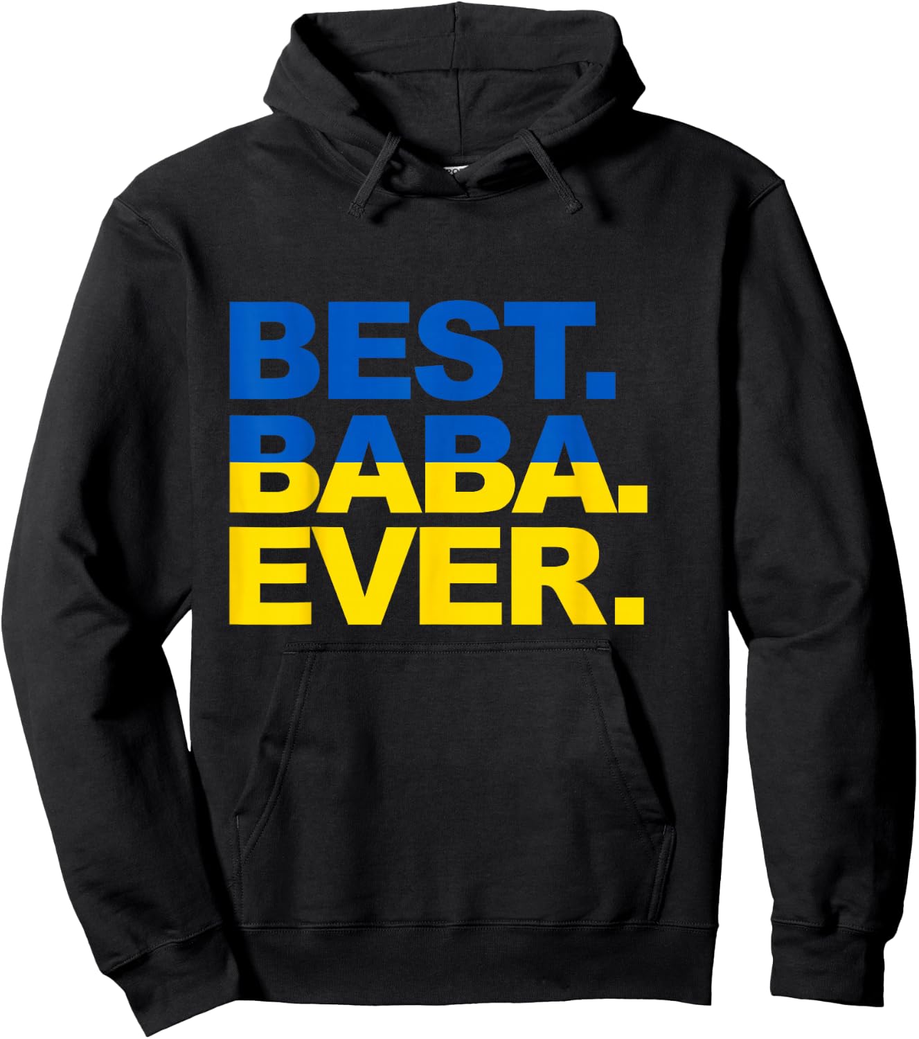 Best Baba Ever Proud Ukrainian Grandma Mother's Day Hoodie - Hoodie | Black