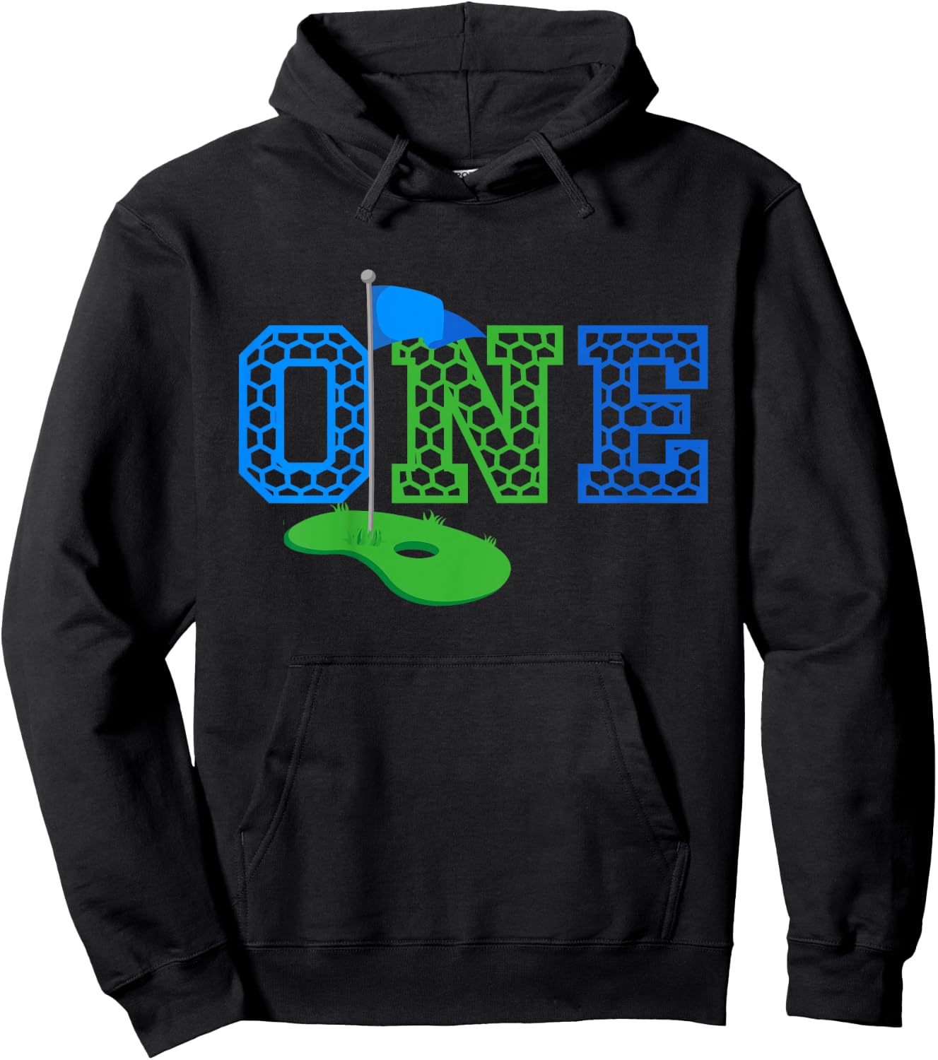 1st Birthday Golfer 1 Year old Golf Boy Girl Birthday Hoodie - Hoodie | Black