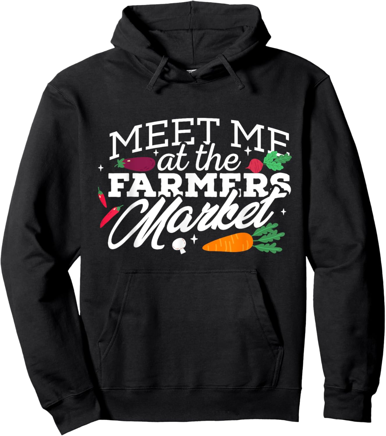Meet Me at the Local Farmers Market Gardening Hoodie - Hoodie | Black