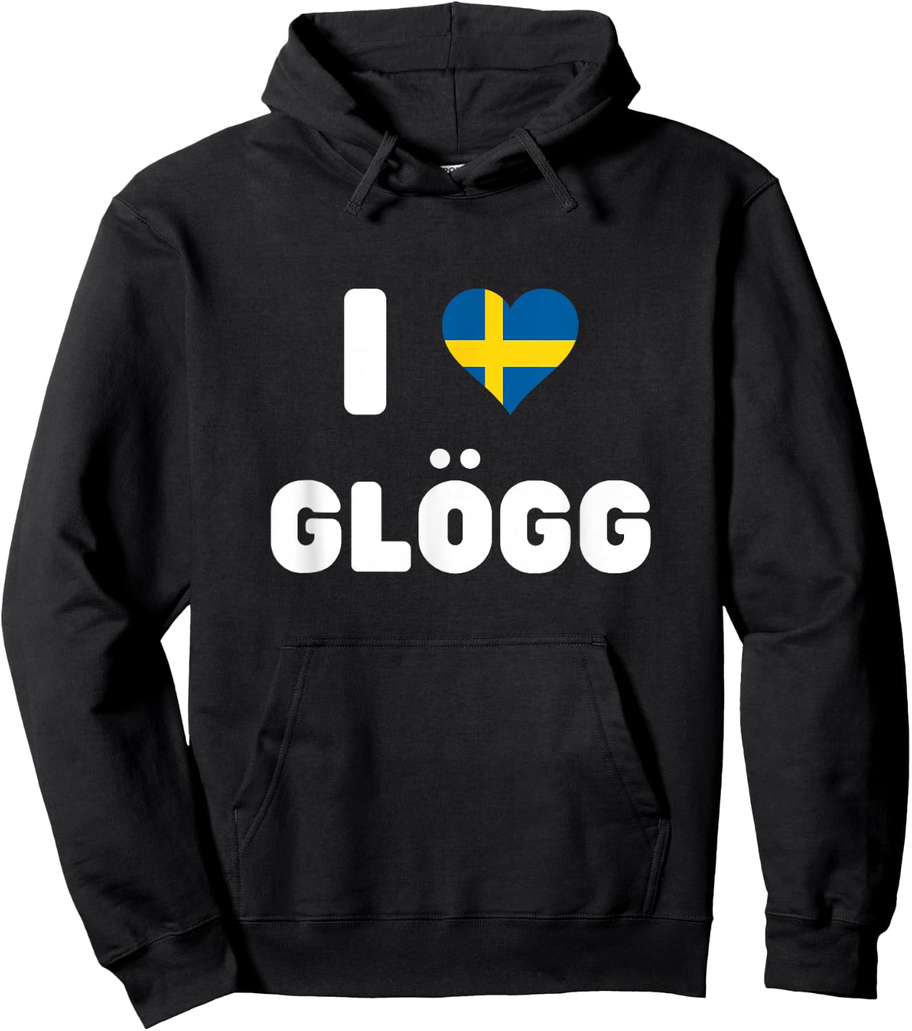 I Love Glogg Sweden Mulled Wine Hoodie - Hoodie | Black