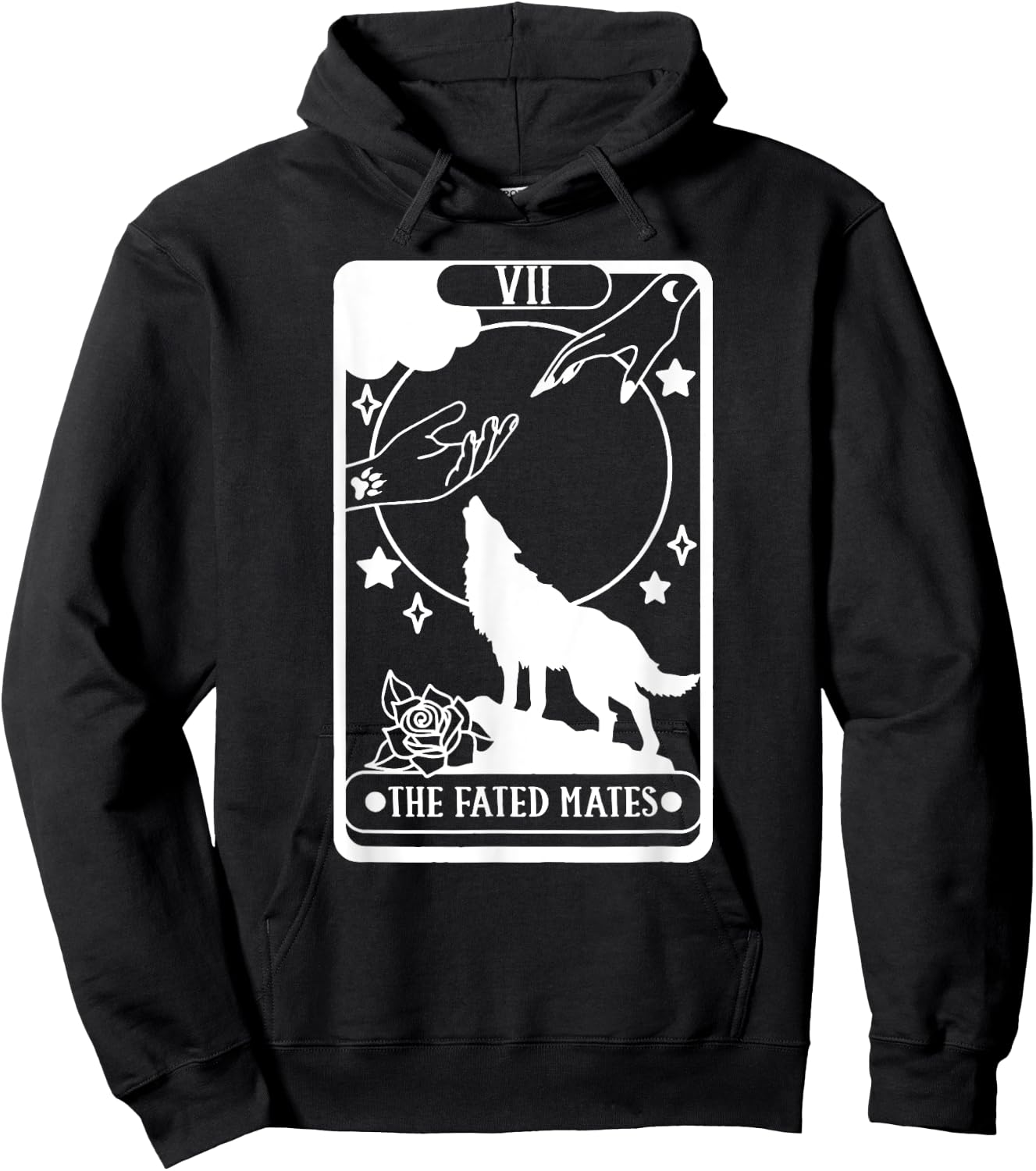 The Fated Mates Tarot Card, Funny Book Lover Hoodie - Hoodie | Black