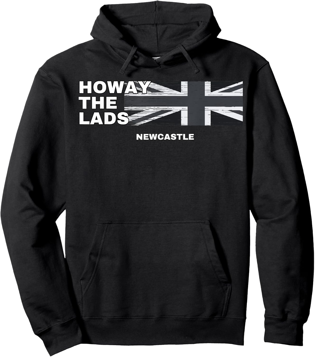 Howay The Lads Newcastle Geordie Fan Football Newcastle Hoodie - Hoodie | Black