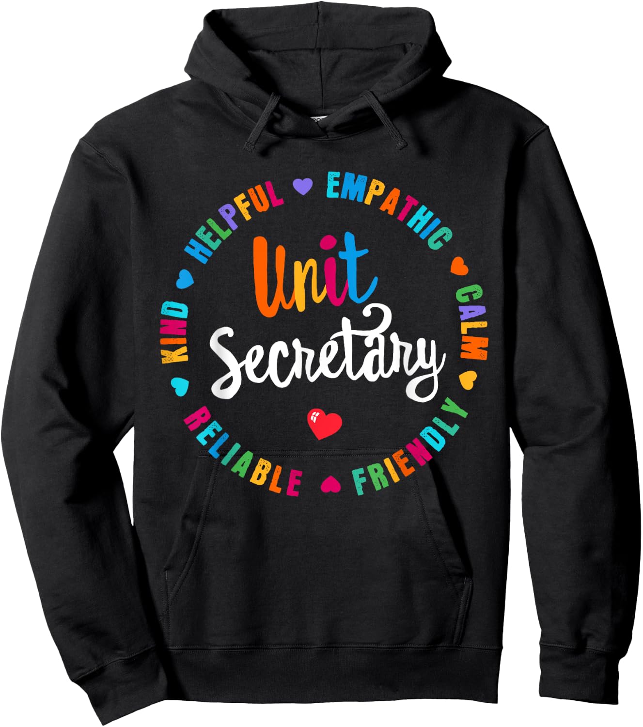 Unit Secretary Appreciation Week healthcare workers Women Hoodie - Hoodie | Black