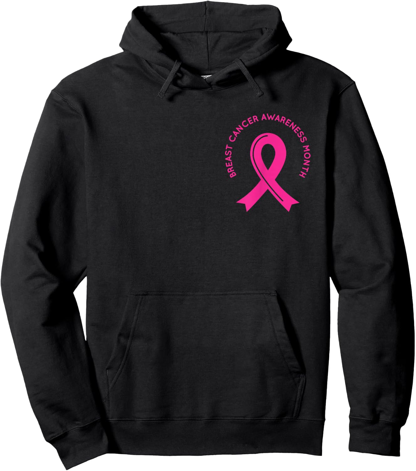 Breast Cancer Awareness Pink Ribbon Support Squad Cancer Hoodie - Hoodie | Black