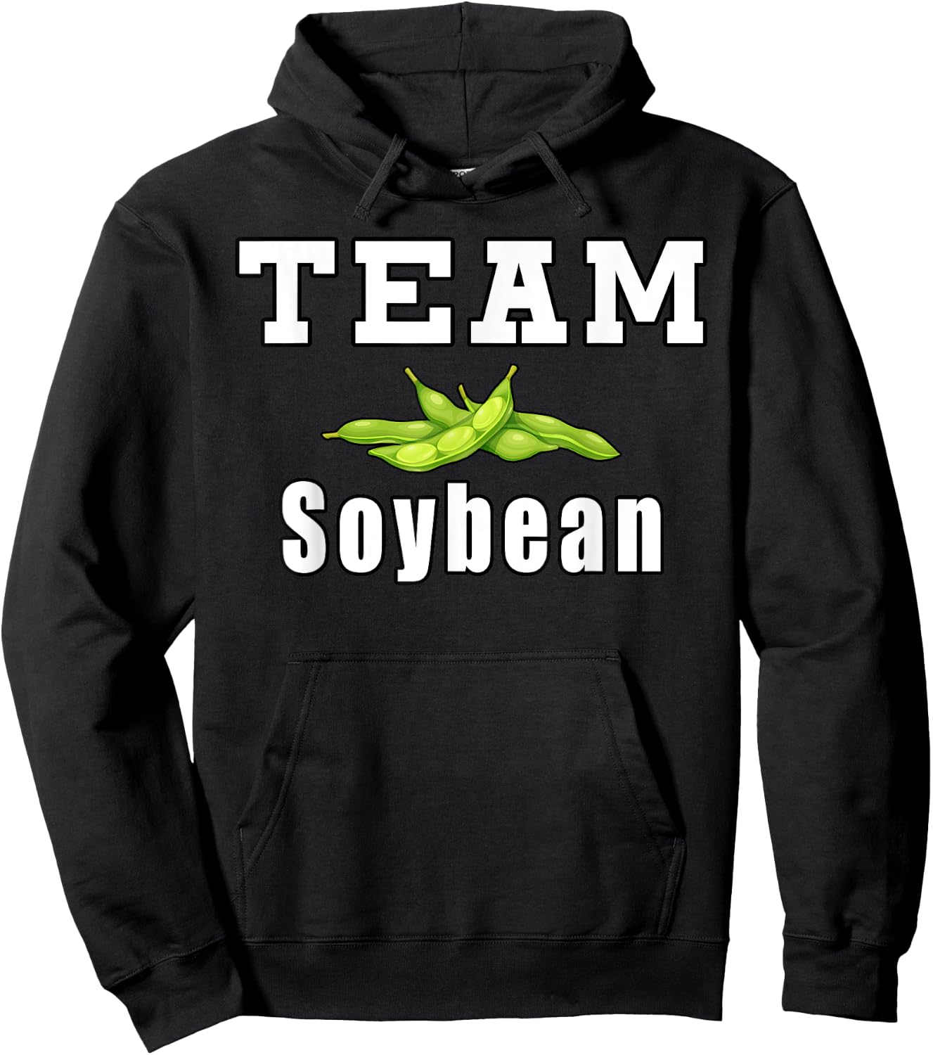 Team Soybean Farmer Funny Soybeans Hoodie - Hoodie | Black