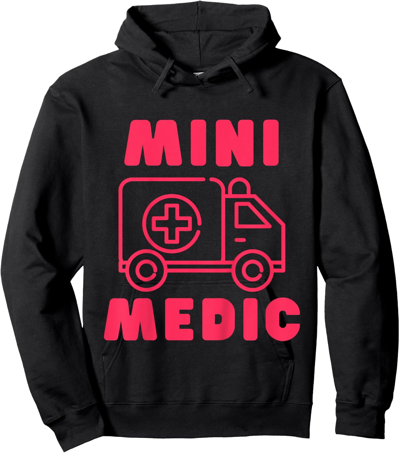 Mini Medic Paramedic Toddler First Responders EMT Kids Hoodie - Hoodie | Black