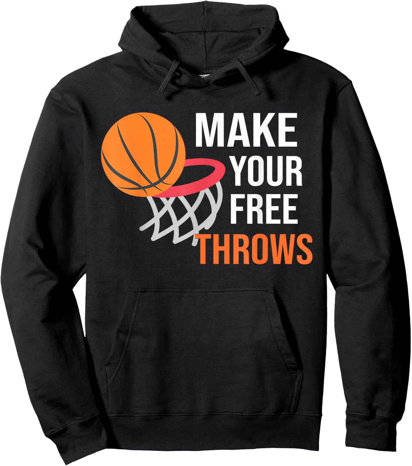 Make your Free Throws Basketball Lovers Vintage Hoodie - Hoodie | Black