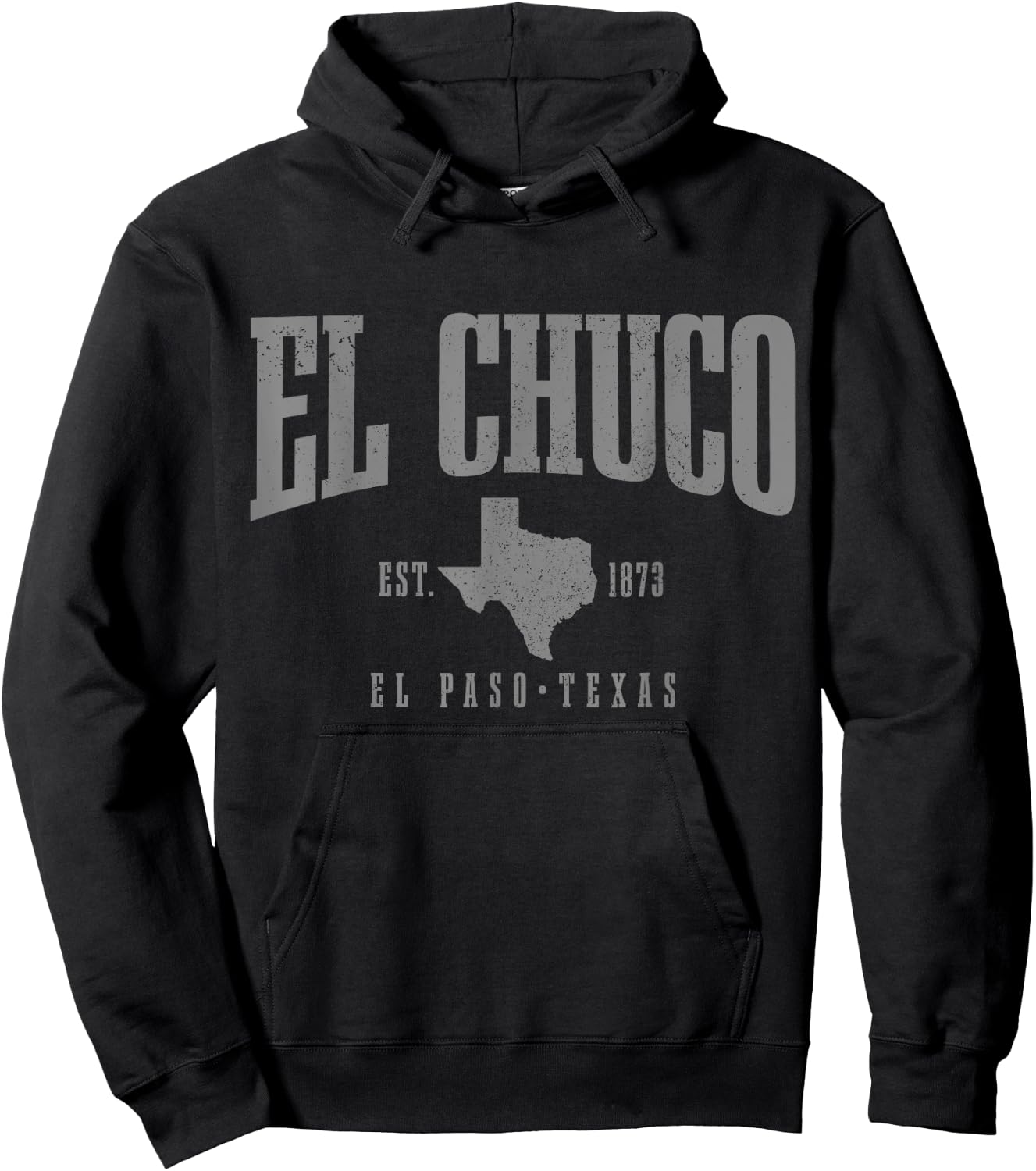 El Chuco El Paso Texas Pride Vintage Est. 1873 Hoodie - Hoodie | Black