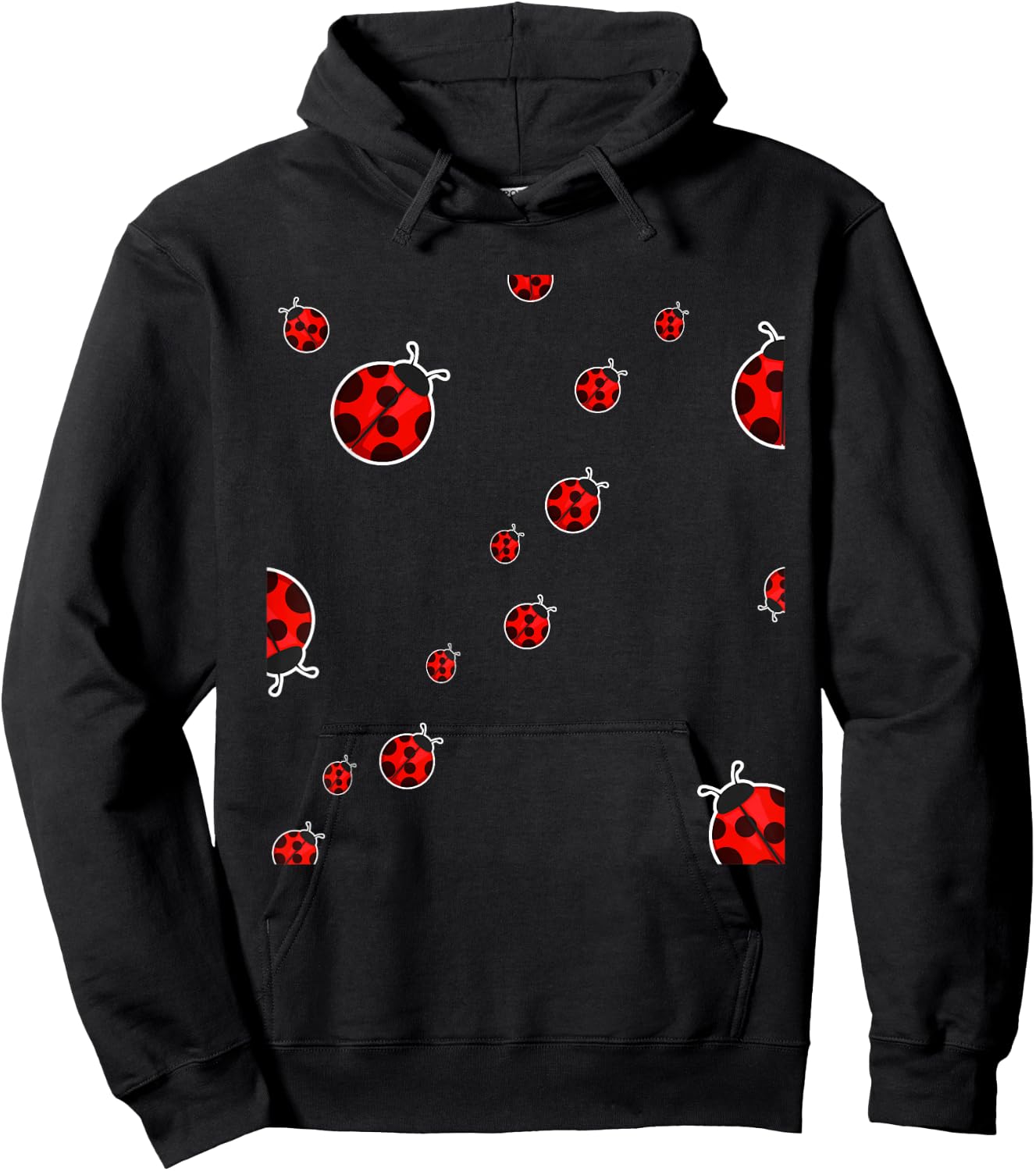 Cute Ladybugs Everywhere Bugs Lover Biologist Insects Hoodie - Hoodie | Black
