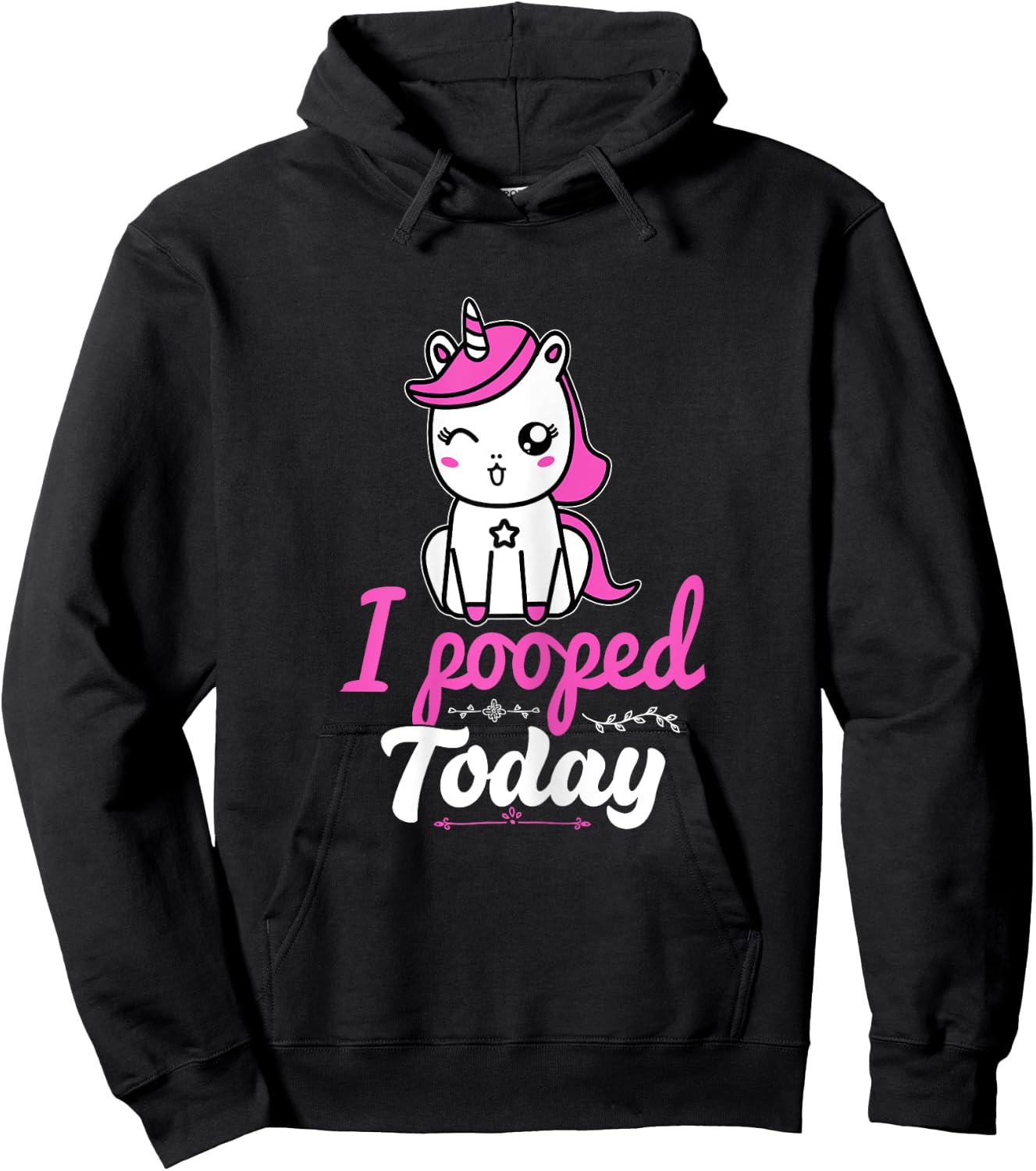 Unicorn Poop This Guy Pooped Today Sorry I Pooped Today Hoodie - Hoodie | Black