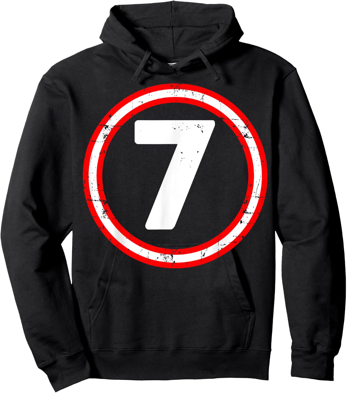 7th Birthday of Boy or Girl, 7 Years Old, Seven Hoodie - Hoodie | Black