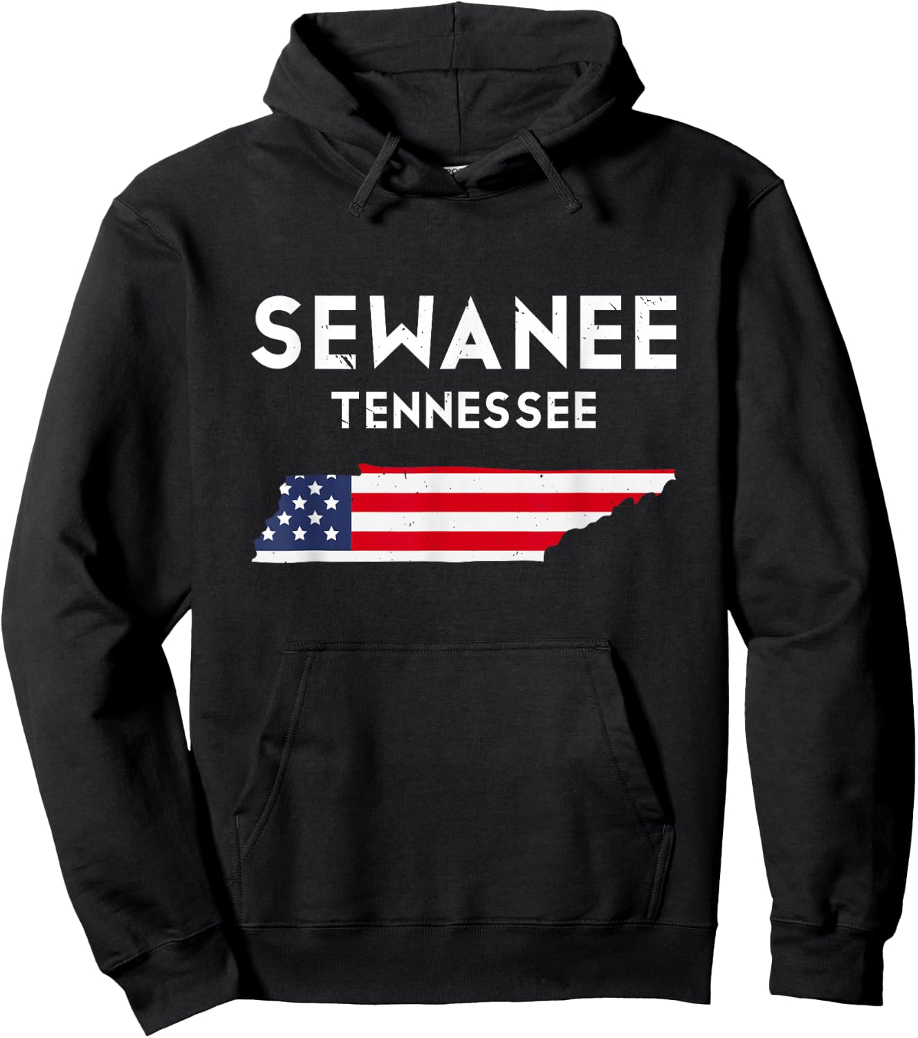 Sewanee Tennessee USA State America Travel Tennessean Hoodie - Hoodie | Black