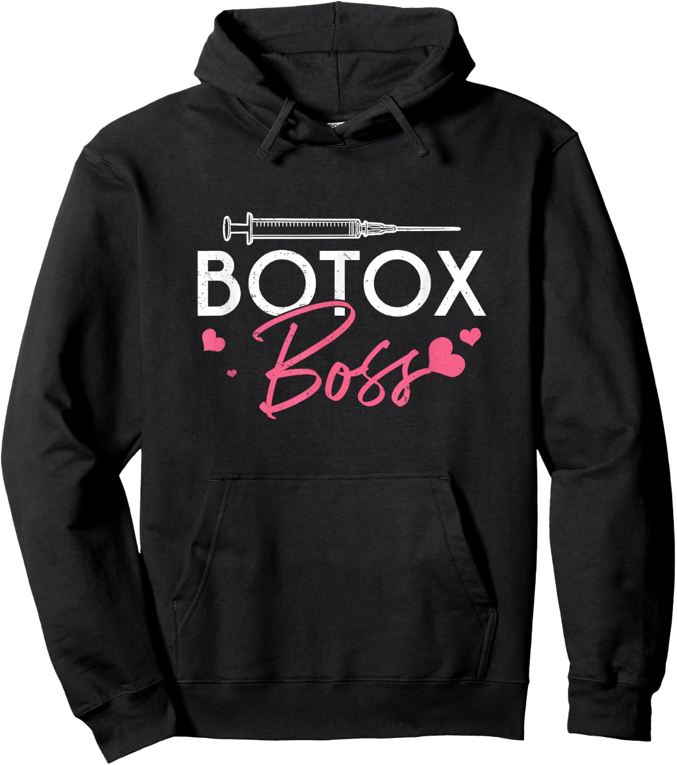 Cool Botox Boss Cosmetic Nurses Plastic Surgeon Aesthetician Hoodie - Hoodie | Black