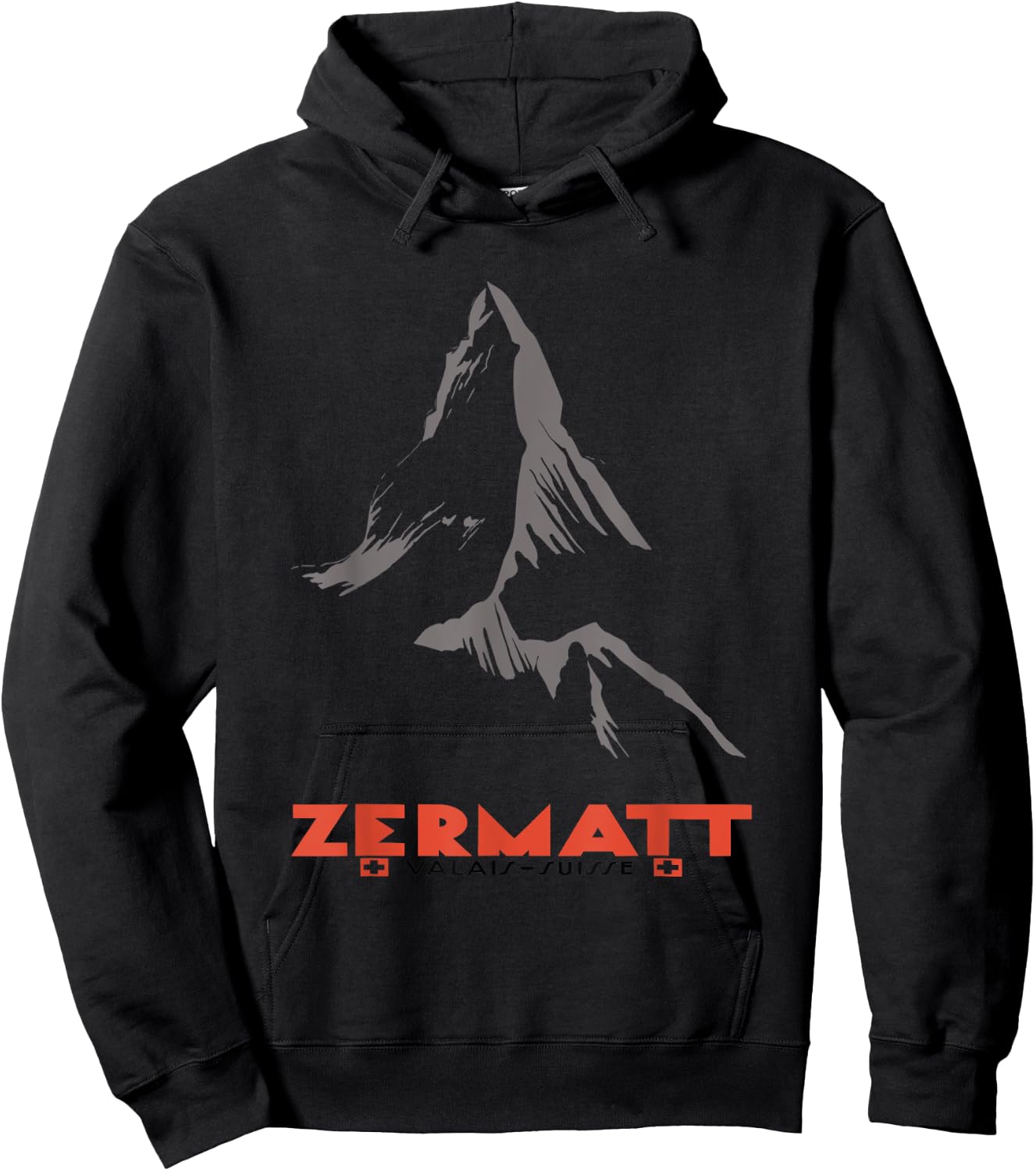 Moutain In Zermatt, Valais, Switzerland Hoodie - Hoodie | Black