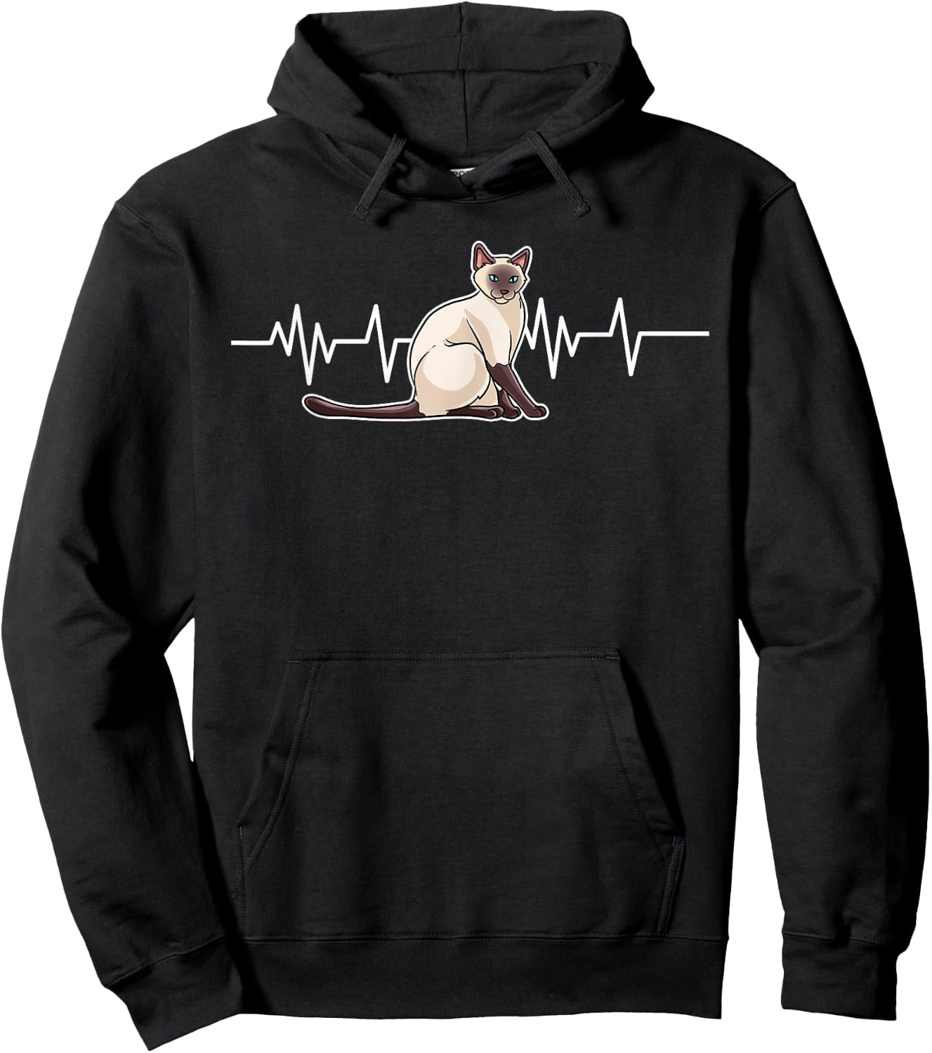 Siamese Cat Gift Men Kids - Love My Siamese Cat Hoodie - Hoodie | Black