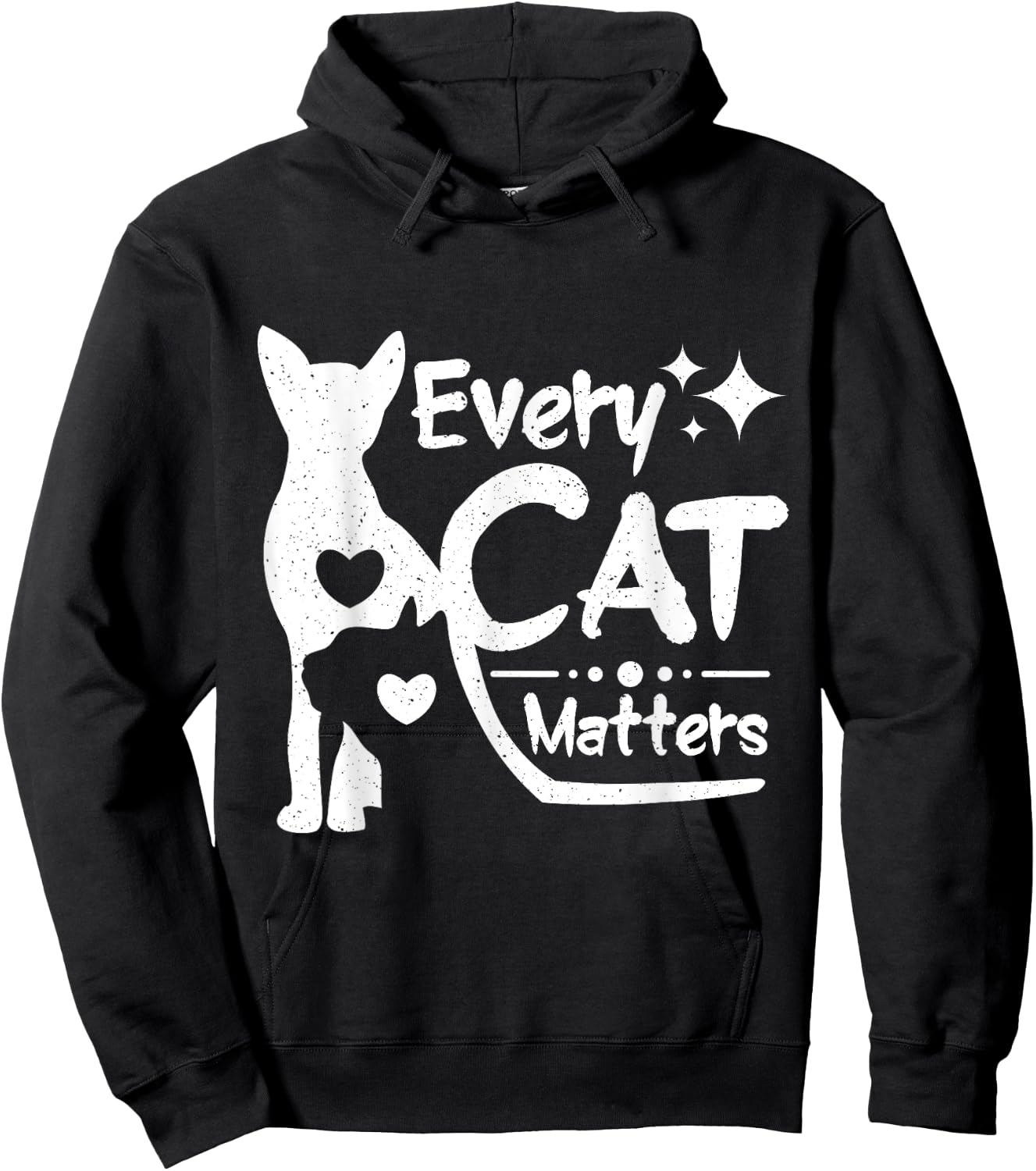 Cat rescue Every cat matters Women Girls Kids Hoodie - Hoodie | Black