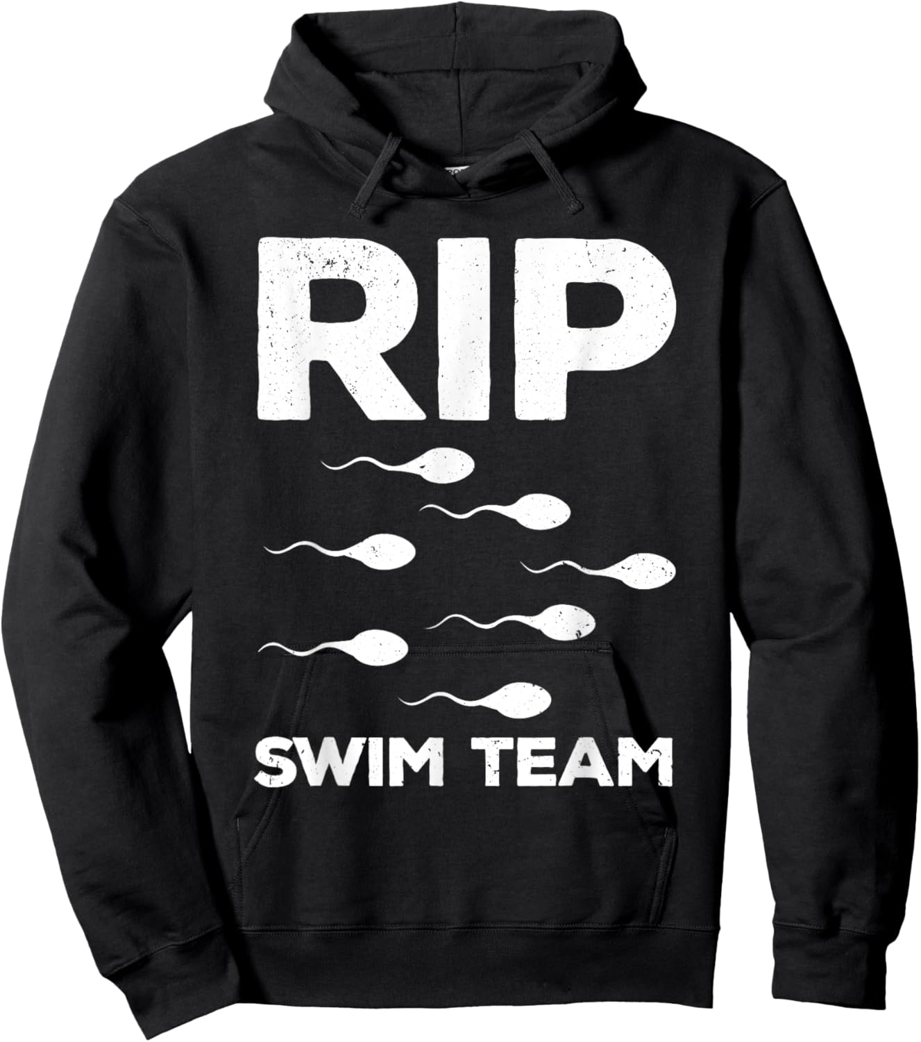 Funny Vasectomy Dad RIP Swim Team Baby Maker Hoodie - Hoodie | Black