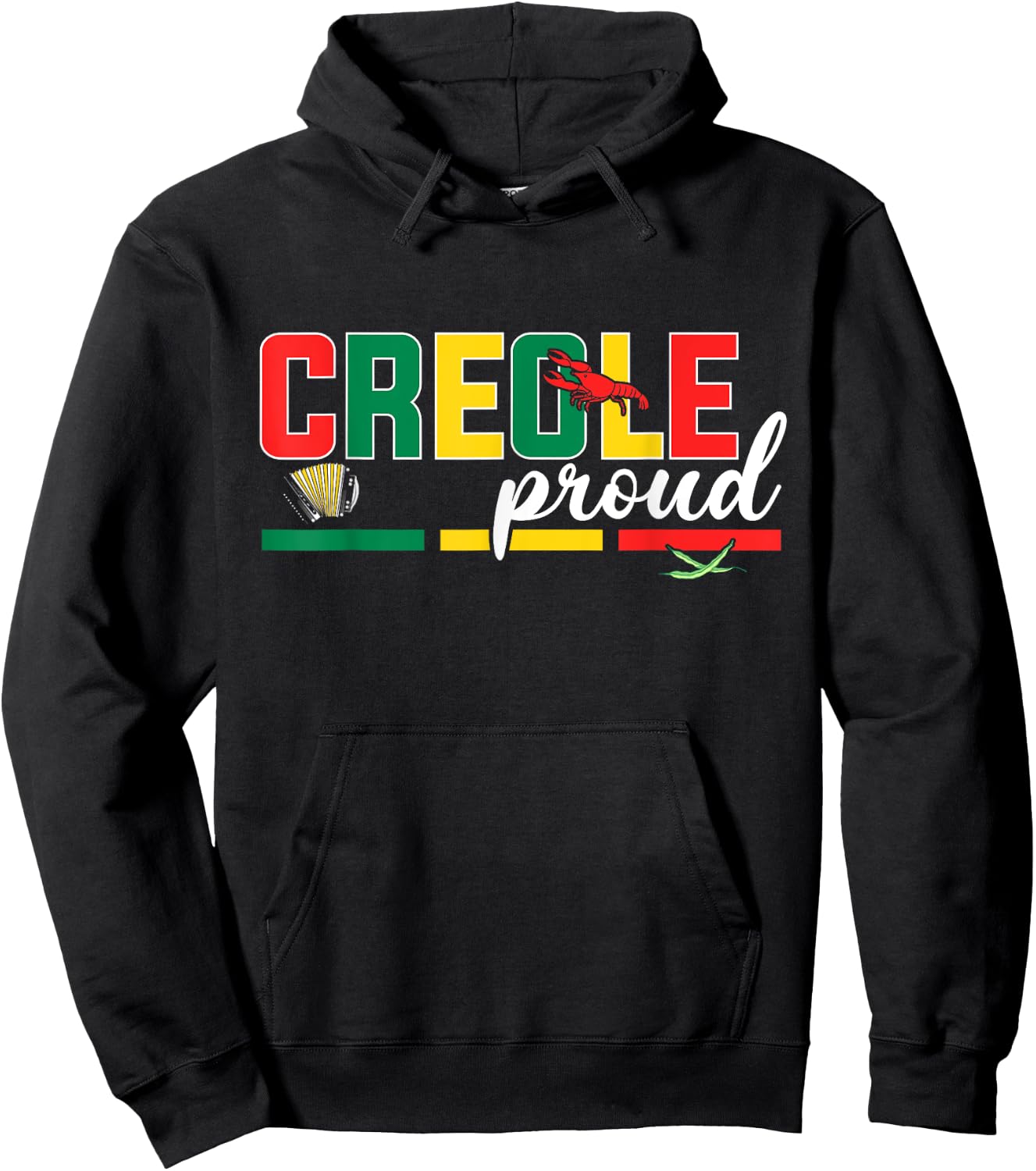Zydeco Creole Proud of Zydeco Music Festivals Trail Rides Hoodie - Hoodie | Black