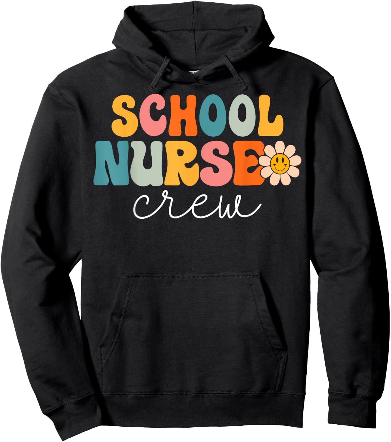 School Nurse Crew Retro 1st Day of School Nurse Hoodie - Hoodie | Black
