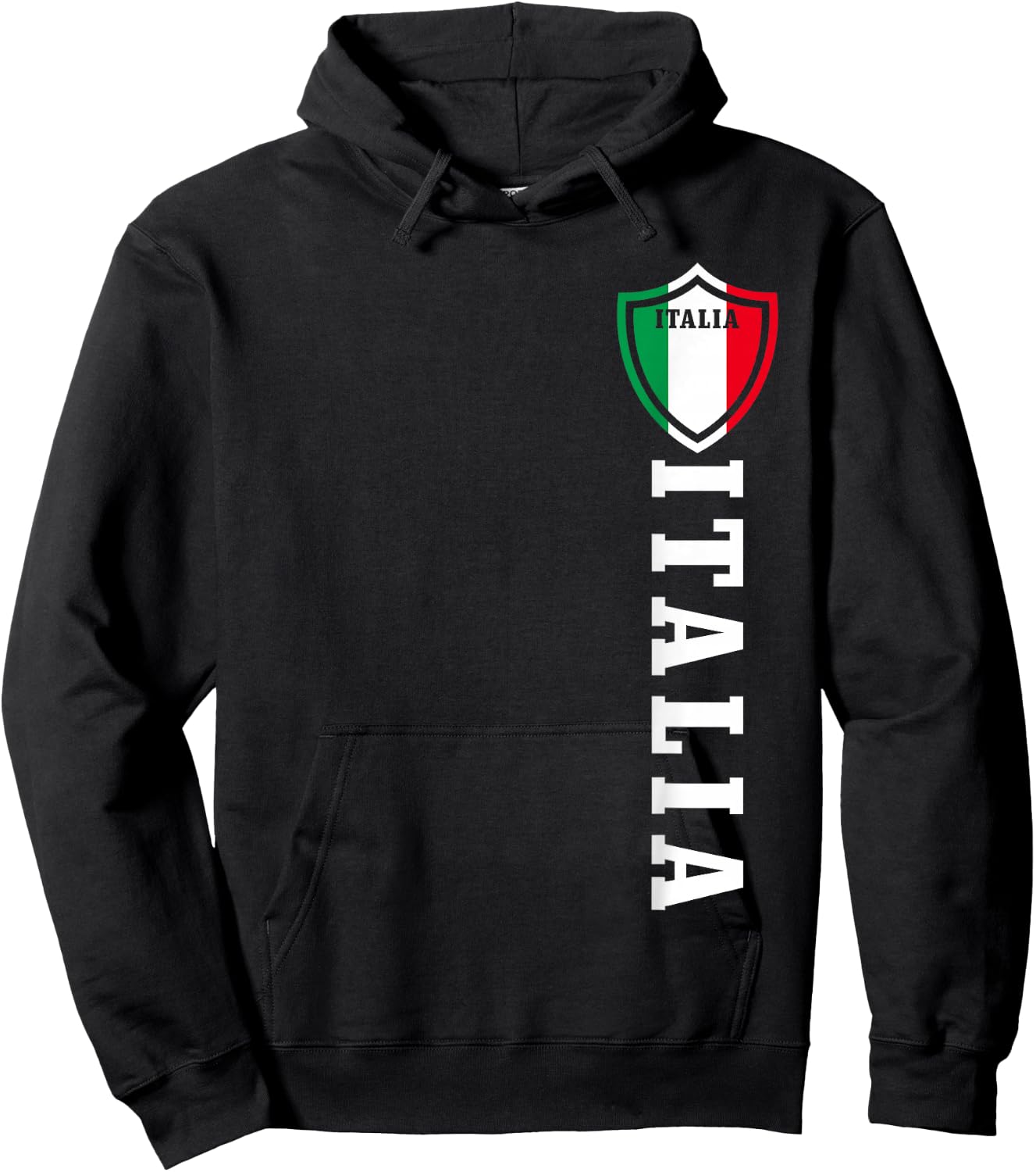 Italian Flag Italy Pride Hoodie - Hoodie | Black