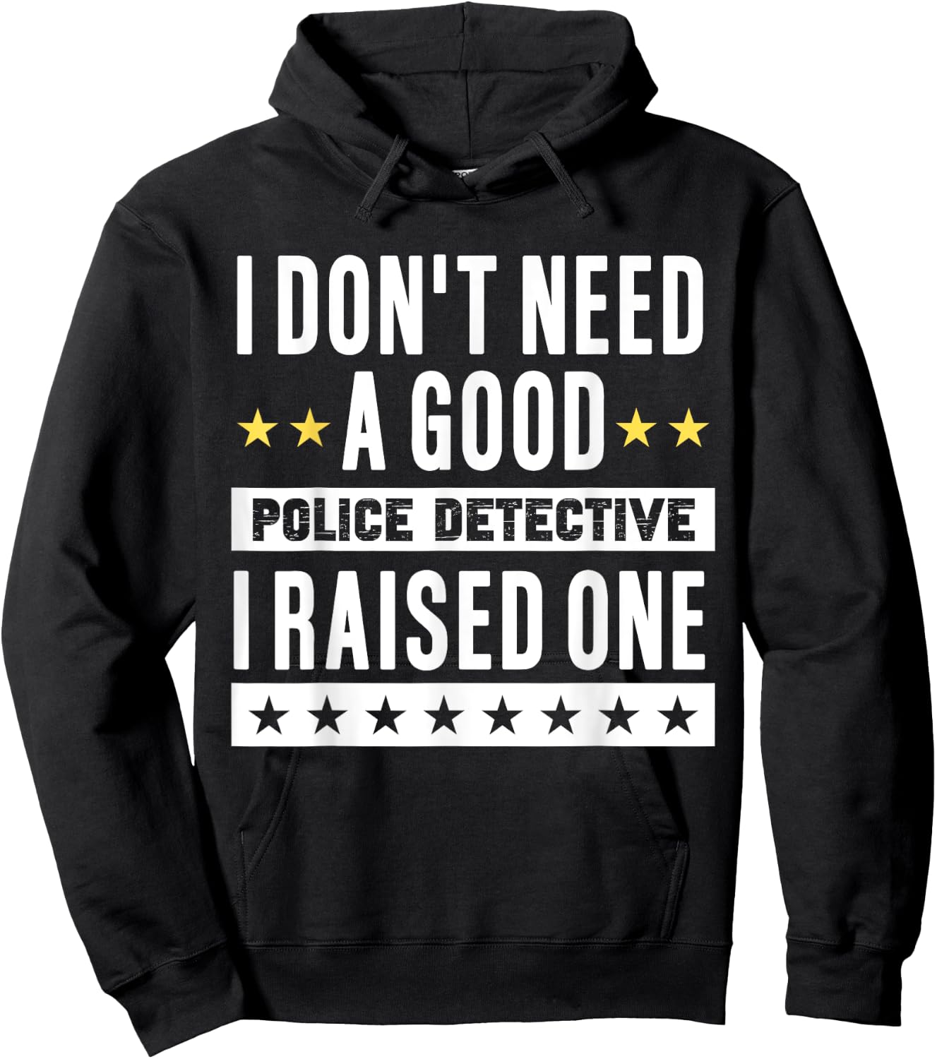 Police Detective Mom Dad Proud Parents Of Son Daughter Hoodie - Hoodie | Black