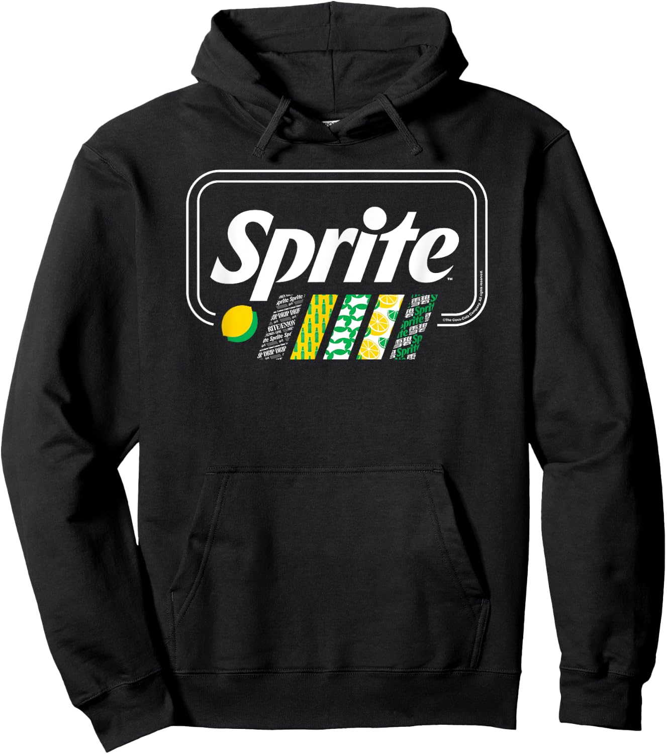 Coca-Cola - Sprite Pattern Stripes Hoodie - Hoodie | Black