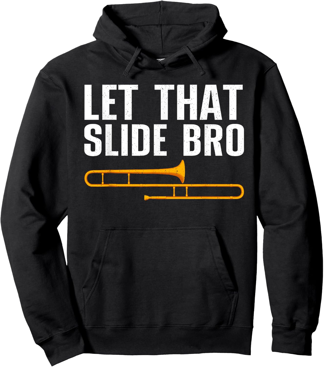 Funny Trombone Art Women Trombone Lover Trombonists Hoodie - Hoodie | Black
