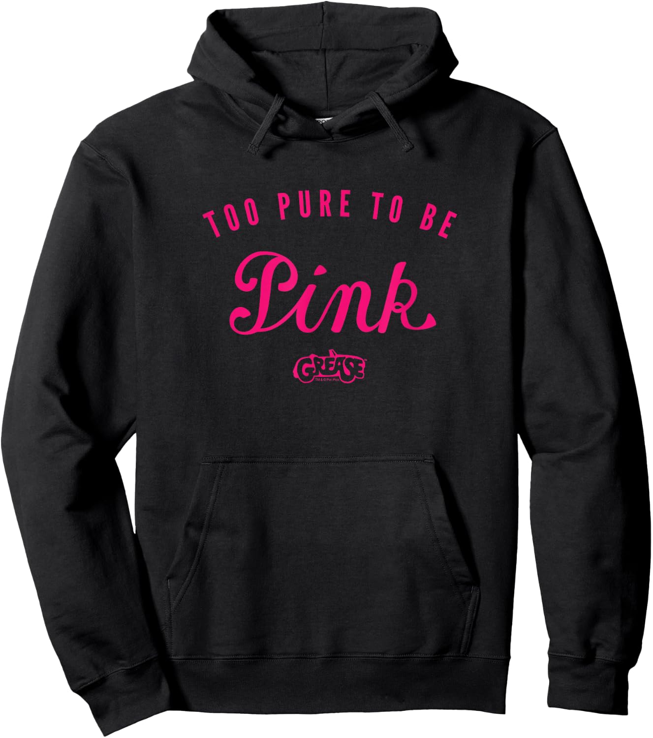 Grease - Too Pure to Be Pink Hoodie - Hoodie | Black
